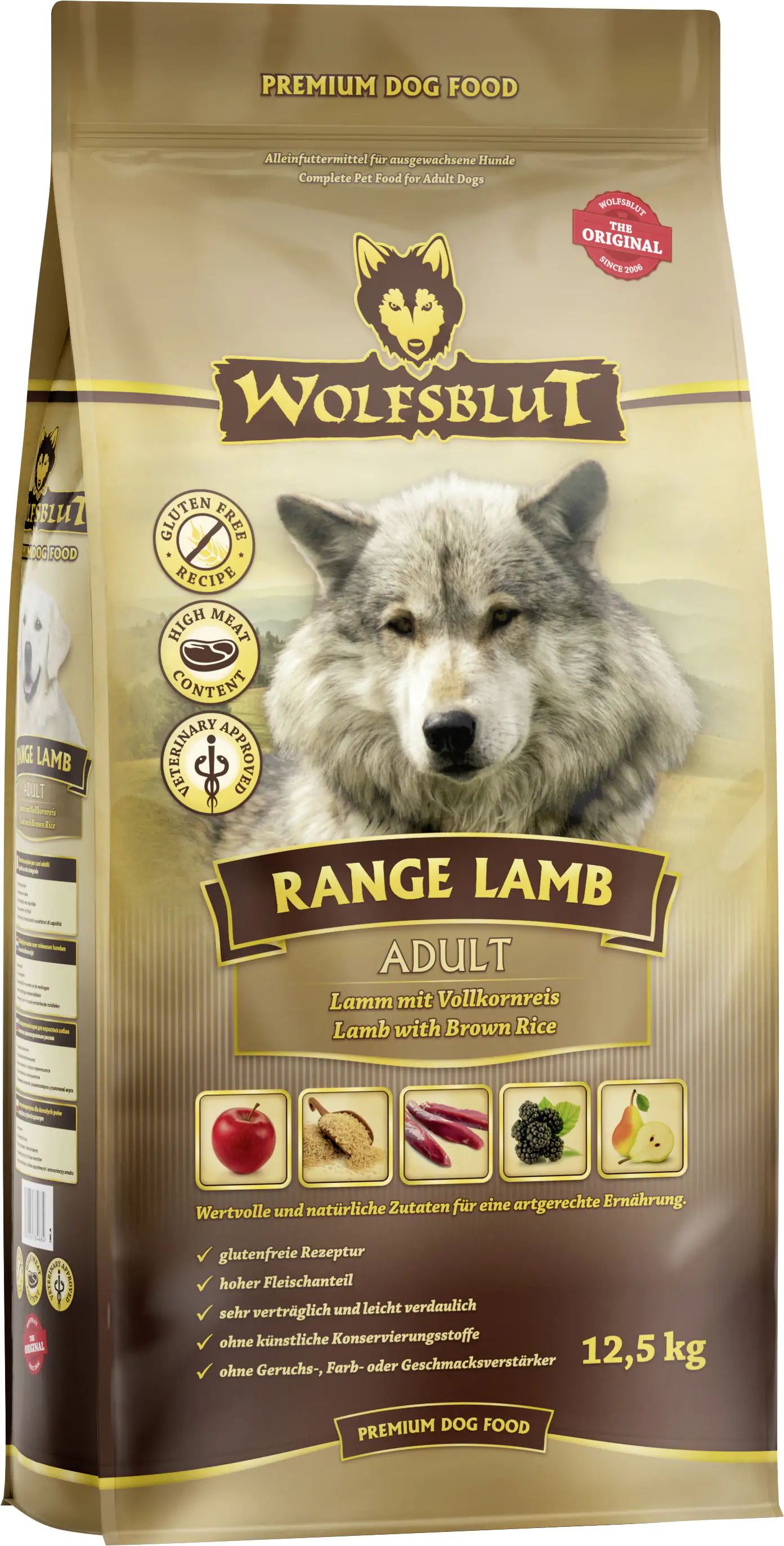 Wolfsblut Range Lamb Adult Trockenfutter Lamm mit Reis 12,5 kg Wolfsblut Range Lamb Adult Trockenfutter Lamm mit Reis 12,5 kg