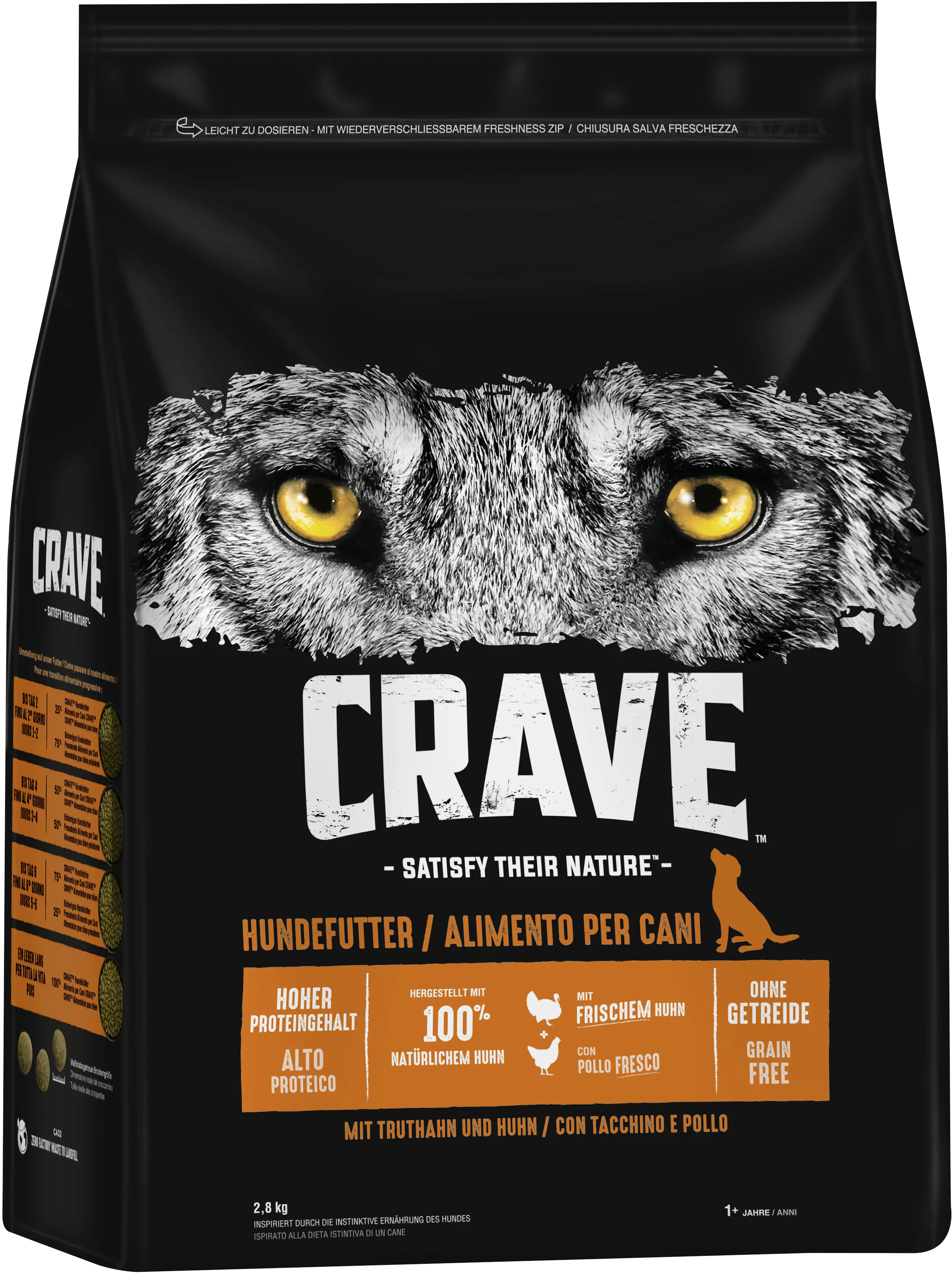 Crave Adult mit Truthahn und Huhn Hundefutter 2,8 kg Crave Adult mit Truthahn und Huhn Hundefutter 2,8 kg