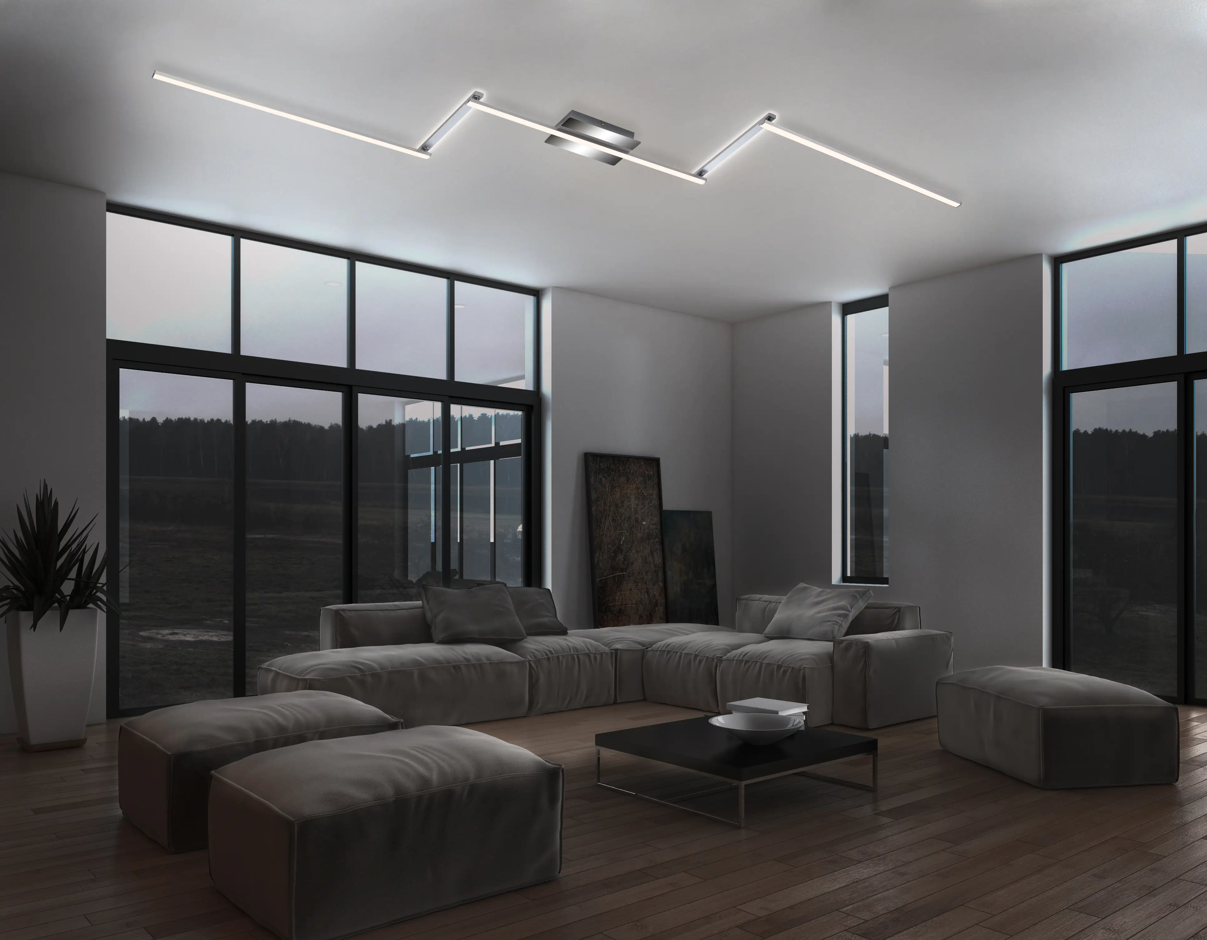 4002707405689_1 Di-Ka LED Deckenleuchte Staff 5-flammig direkte und indirekte Beleuchtung