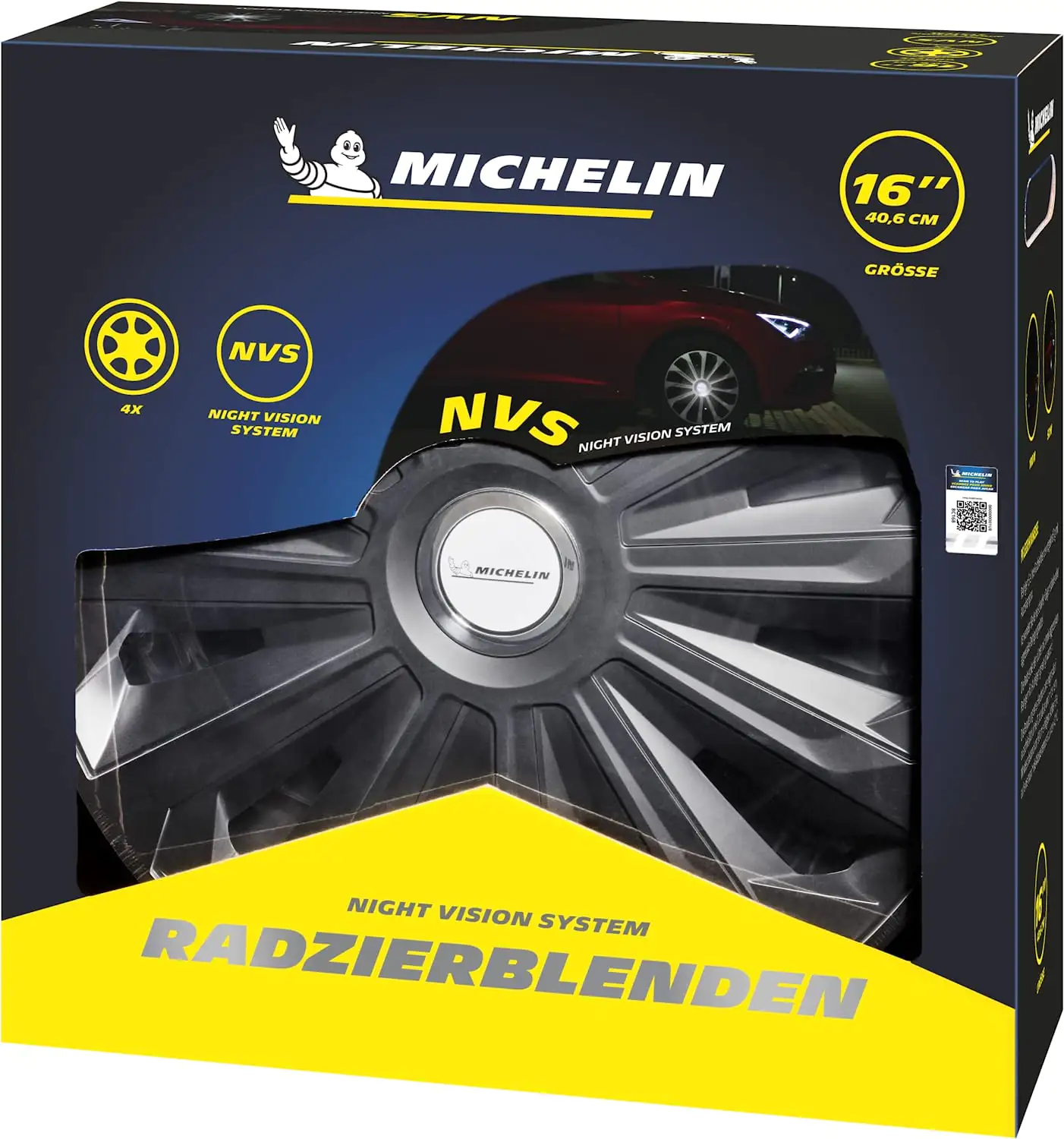Michelin Radzierblenden Fabienne 40 cm (16 Zoll) schwarz 4 Stück Michelin Radzierblenden Fabienne 40 cm (16 Zoll) schwarz 4 Stück