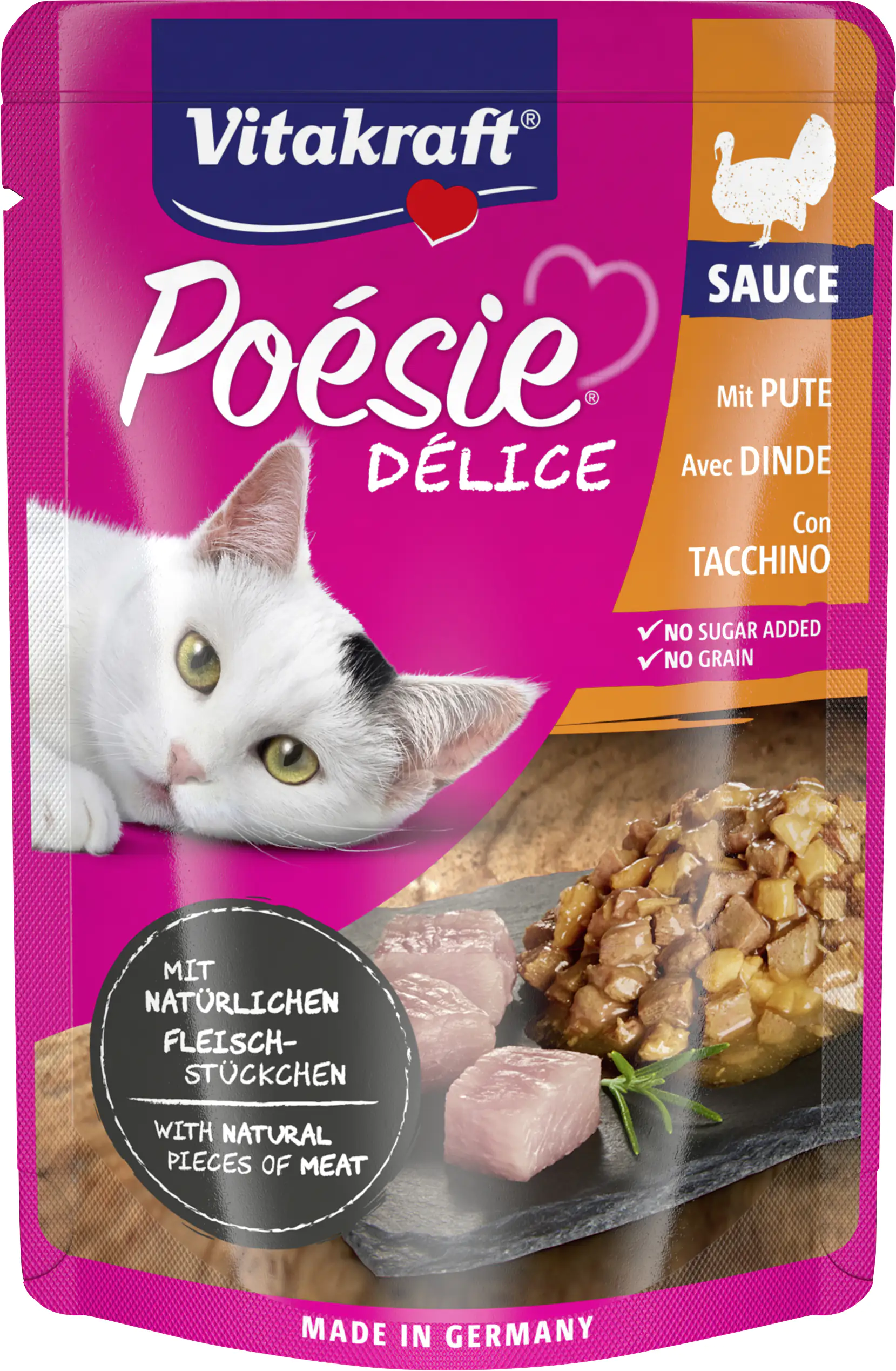 Vitakraft Poésie Katzenfutter Délice Sauce Pute 85 g