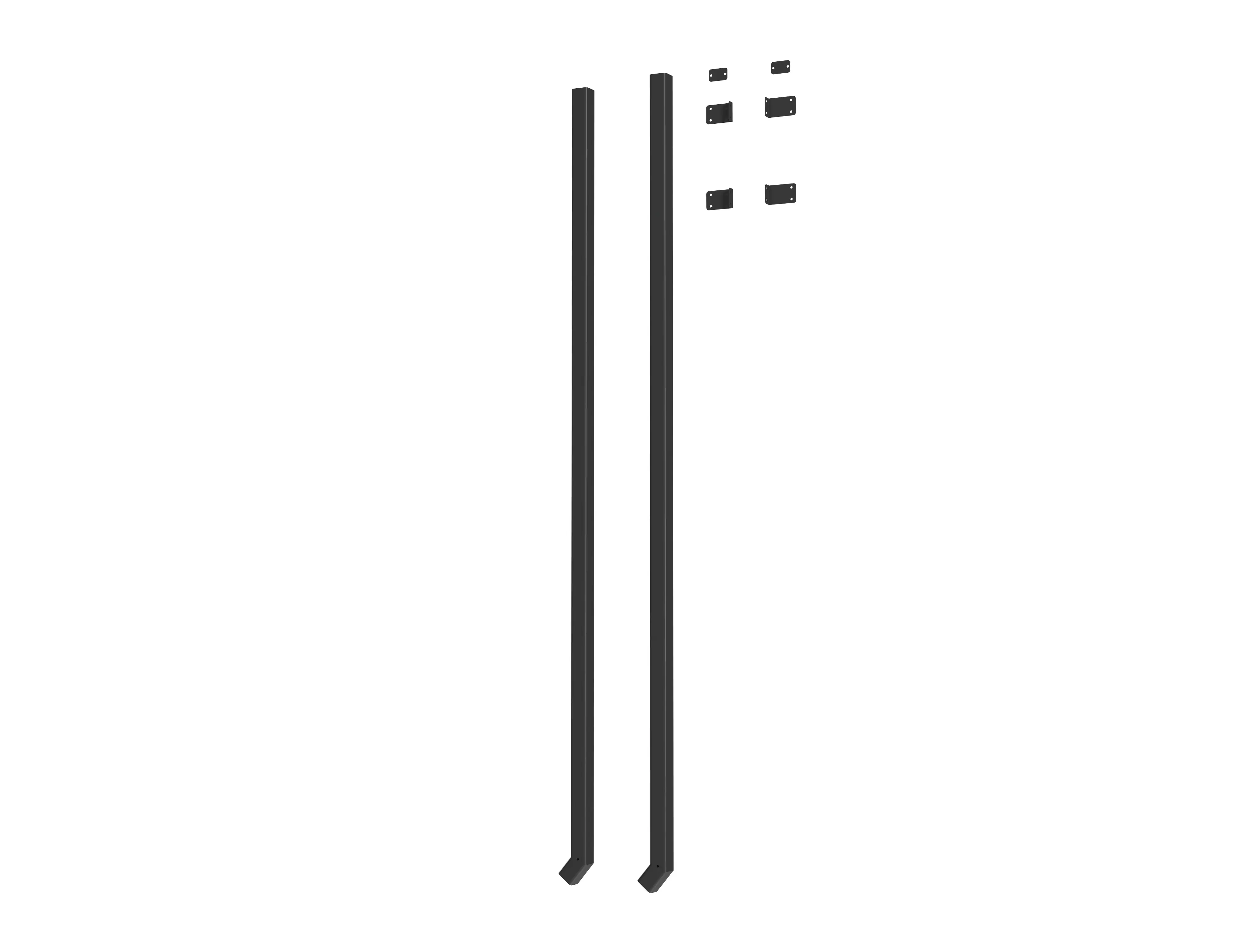 Floraworld Regenfallrohrsatz für Gerätehaus anthrazit 2er-Set