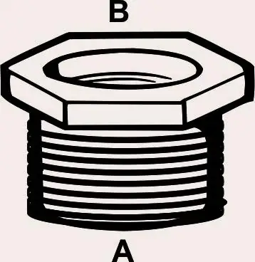 Cornat Reduzierstück messing 3/4" x 1/2" Innen- und Außengewinde