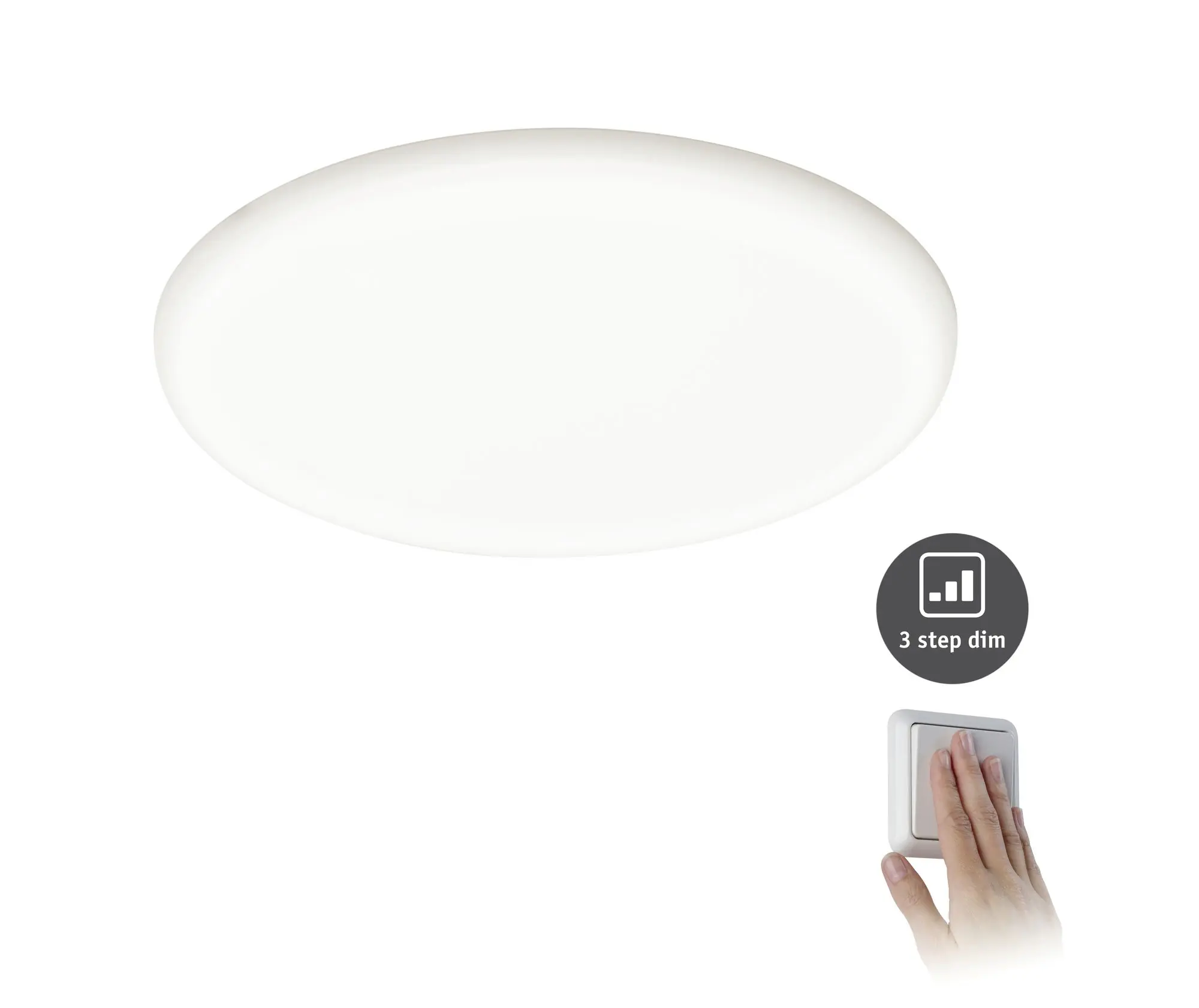 Paulmann Einbauleuchte LED Veluna Varifit 3-Stufen dimmbar Ø 21,5cm 22 W