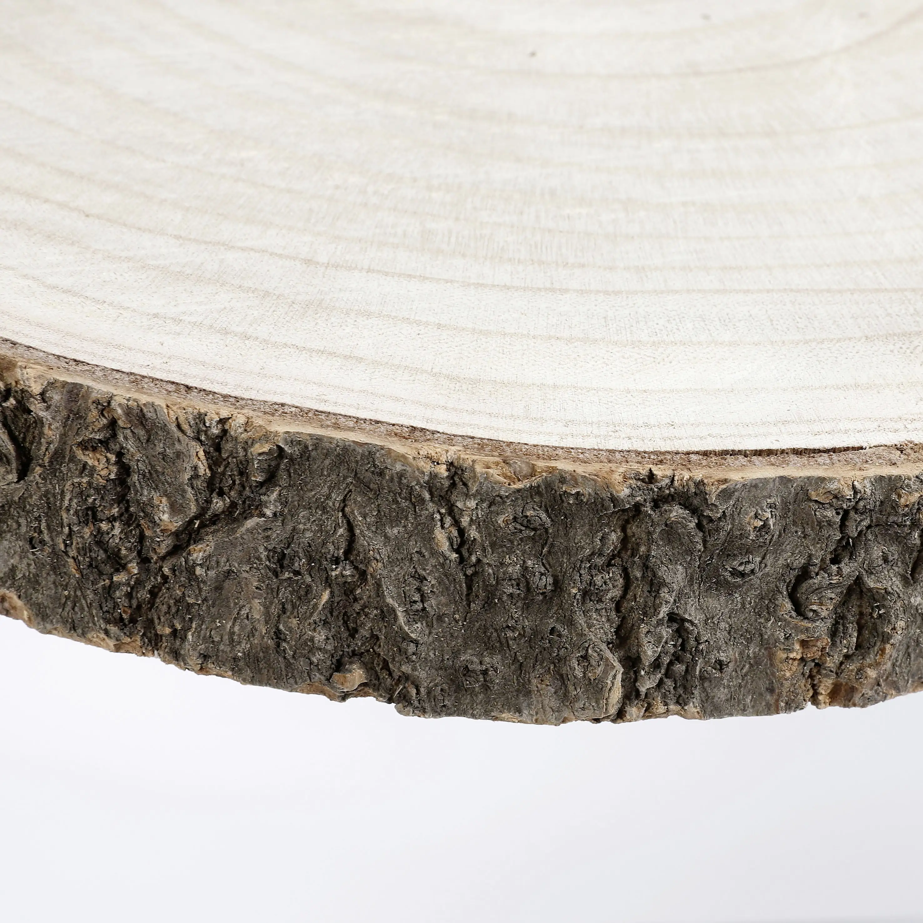 Mica Beistelltisch Pia hellbraun Paulownia Holz Ø 29 x 14 cm