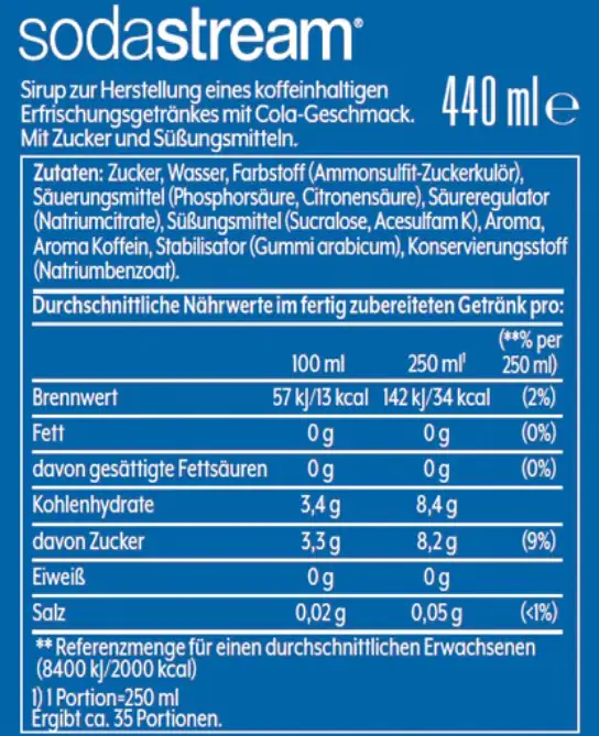 Sodastream Sirup Pepsi 440 ml