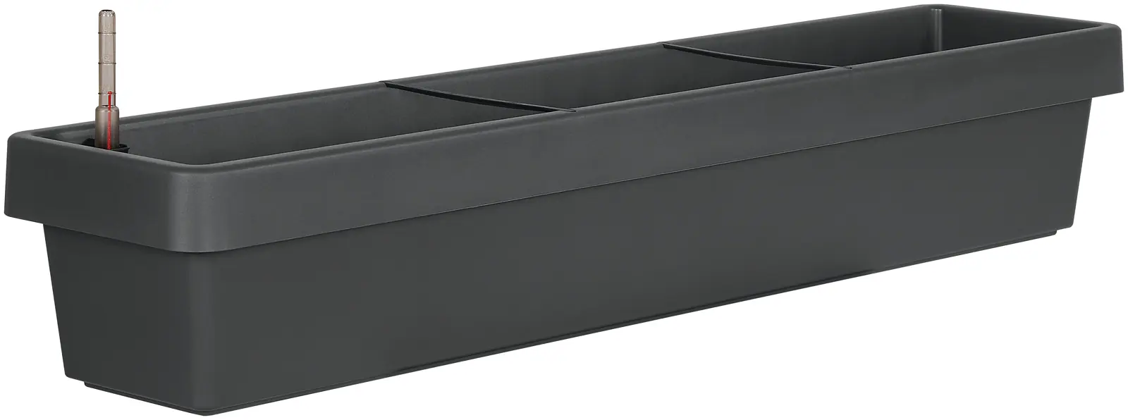 Geli Bewässerungsblumenkasten Viva Kunststoff anthrazit 100 cm 