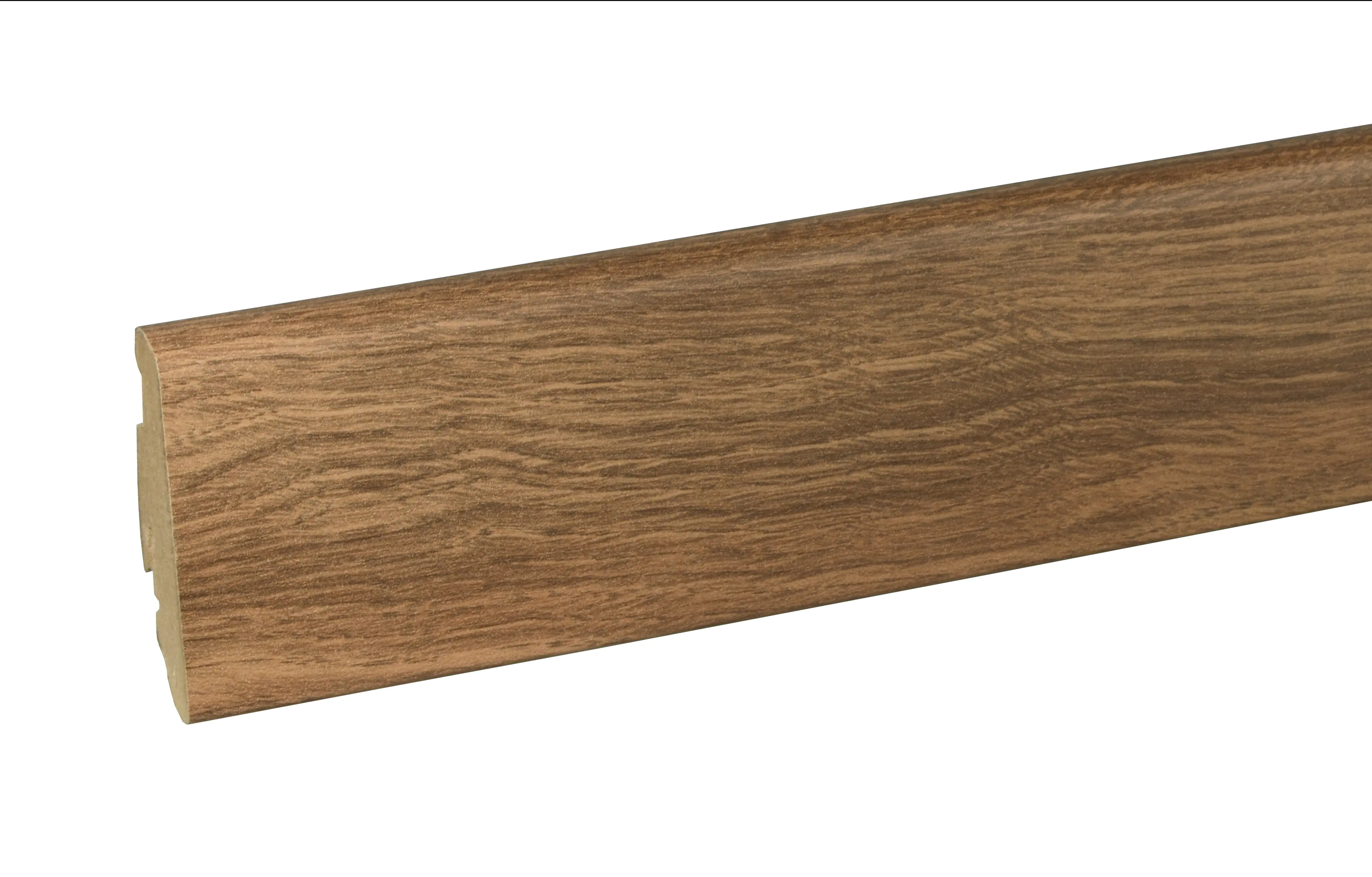 Neuhofer Fußleiste 240 cm x 58 x 19 mm teak