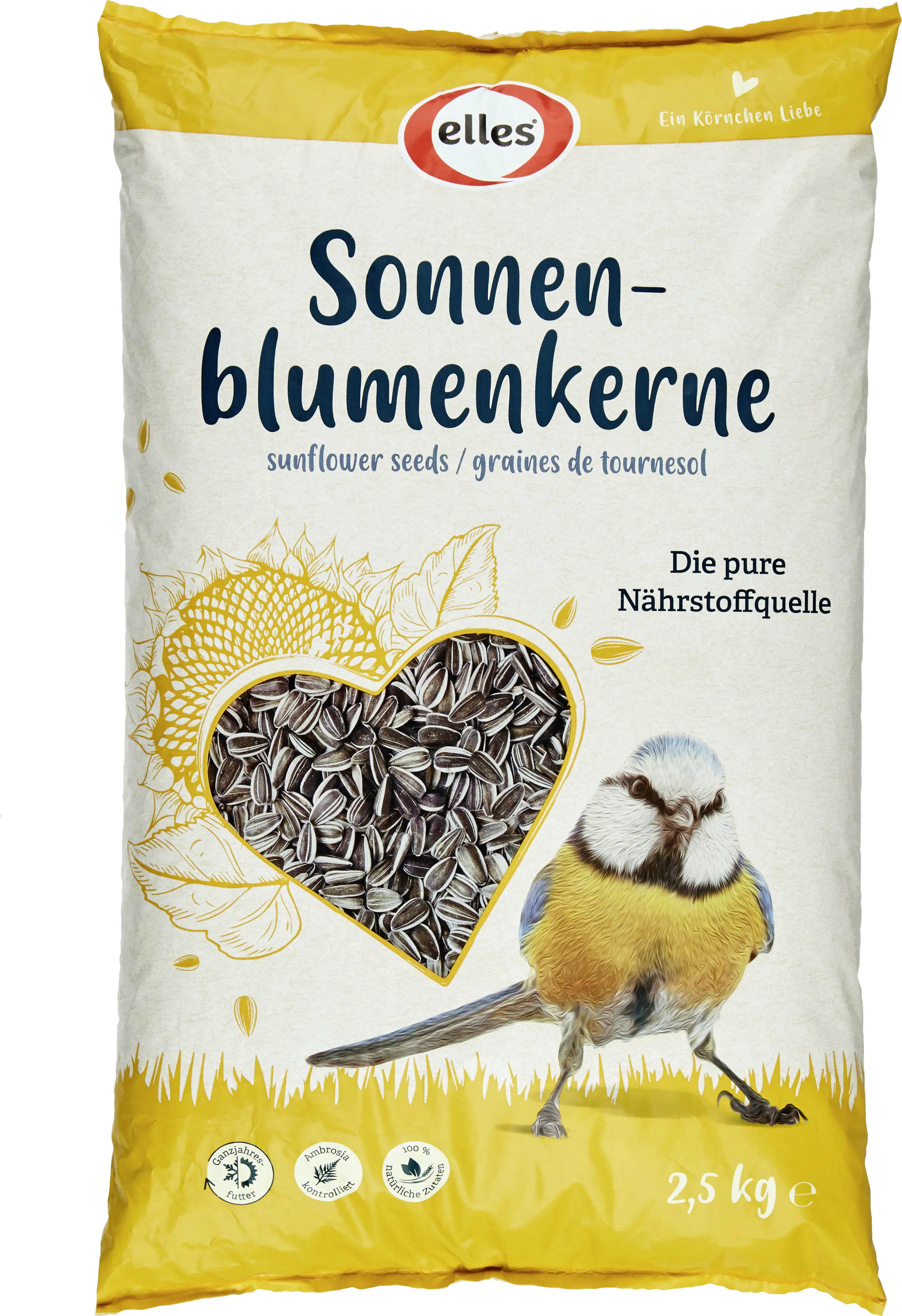 Elles Wildvogelfutter Sonnenblumenkerne 2,5 kg Elles Wildvogelfutter Sonnenblumenkerne 2,5 kg