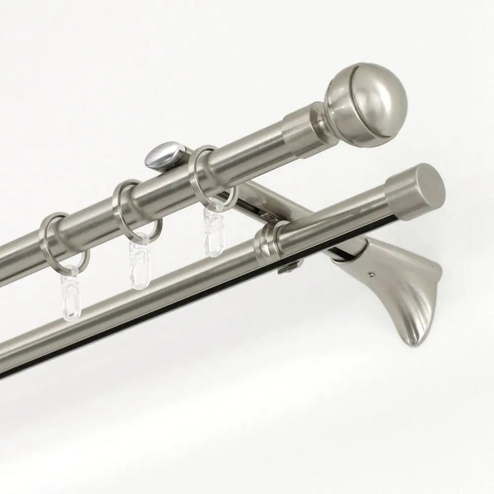 Gardinia Endknopf Kugel zu Stilprogramm Chicago, Ø 20 mm edelstahl-optik