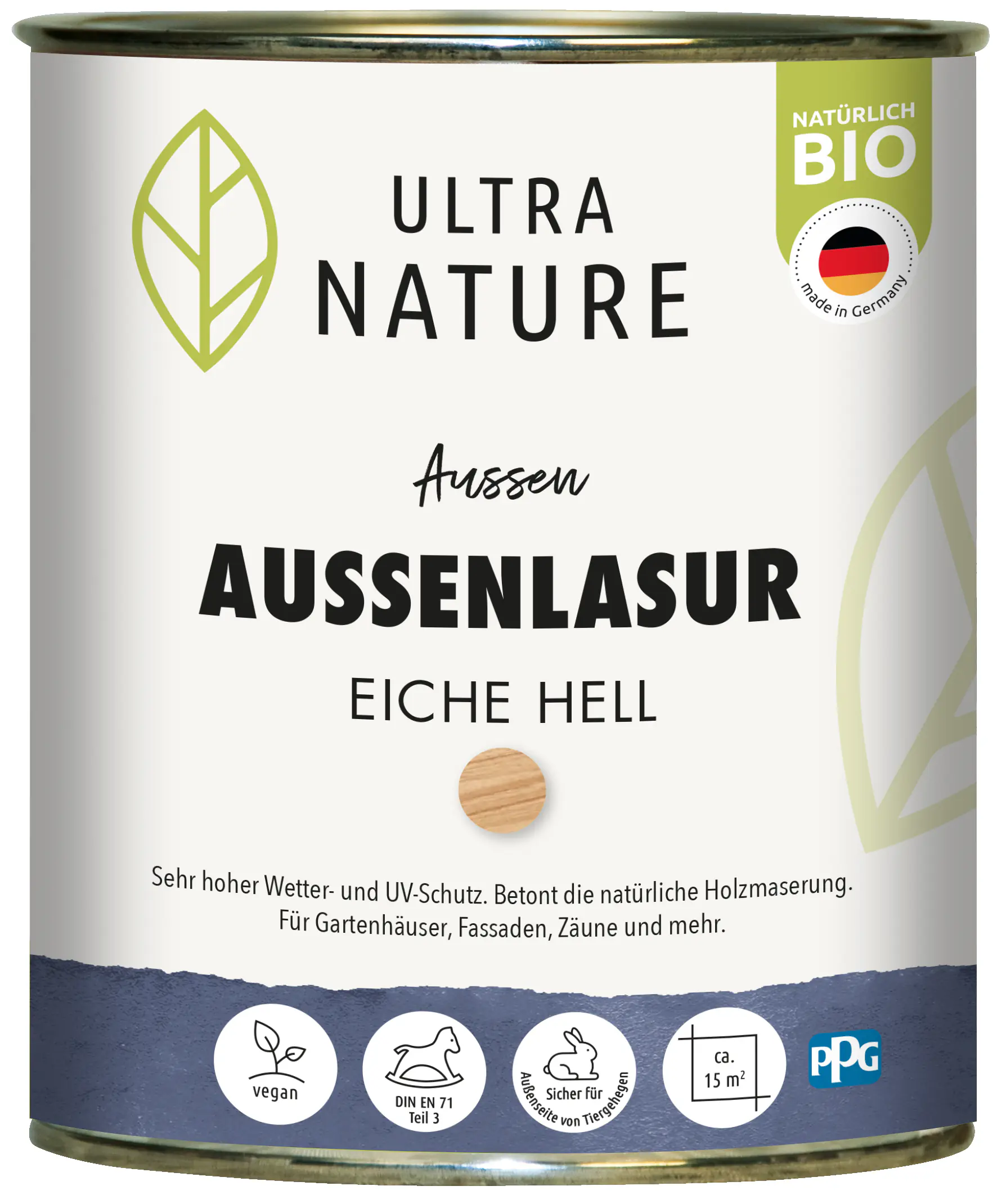 Ultra Nature Außenlasur 750 ml eiche hell