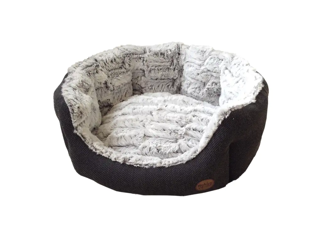 4033766605161 Nobby Komfort Bett Cacho oval dunkelgrau