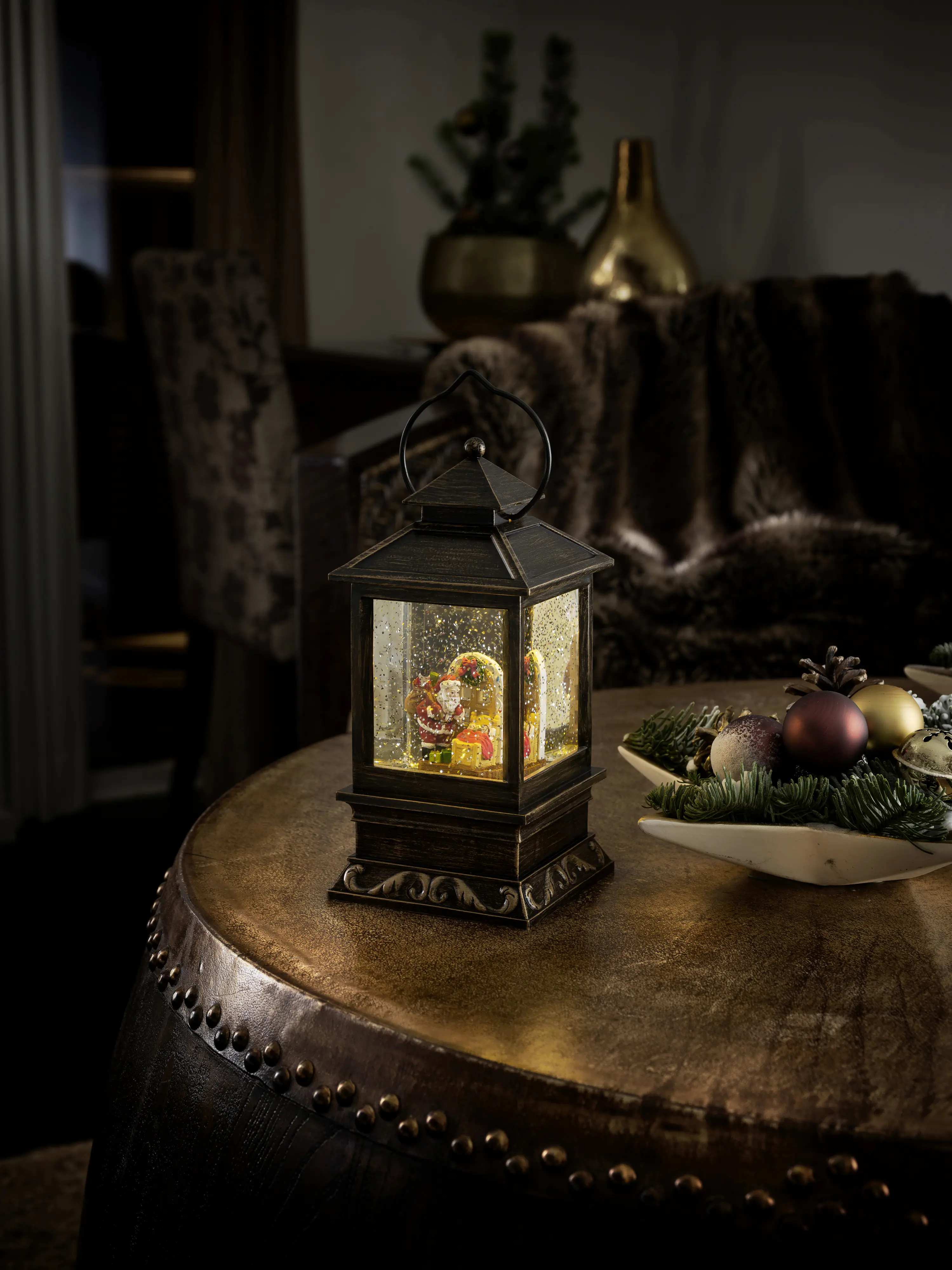 Konstsmide LED Wasserlaterne Weihnachtsmann und Kinder braun wassergefüllt Konstsmide LED Wasserlaterne Weihnachtsmann und Kinder braun wassergefüllt