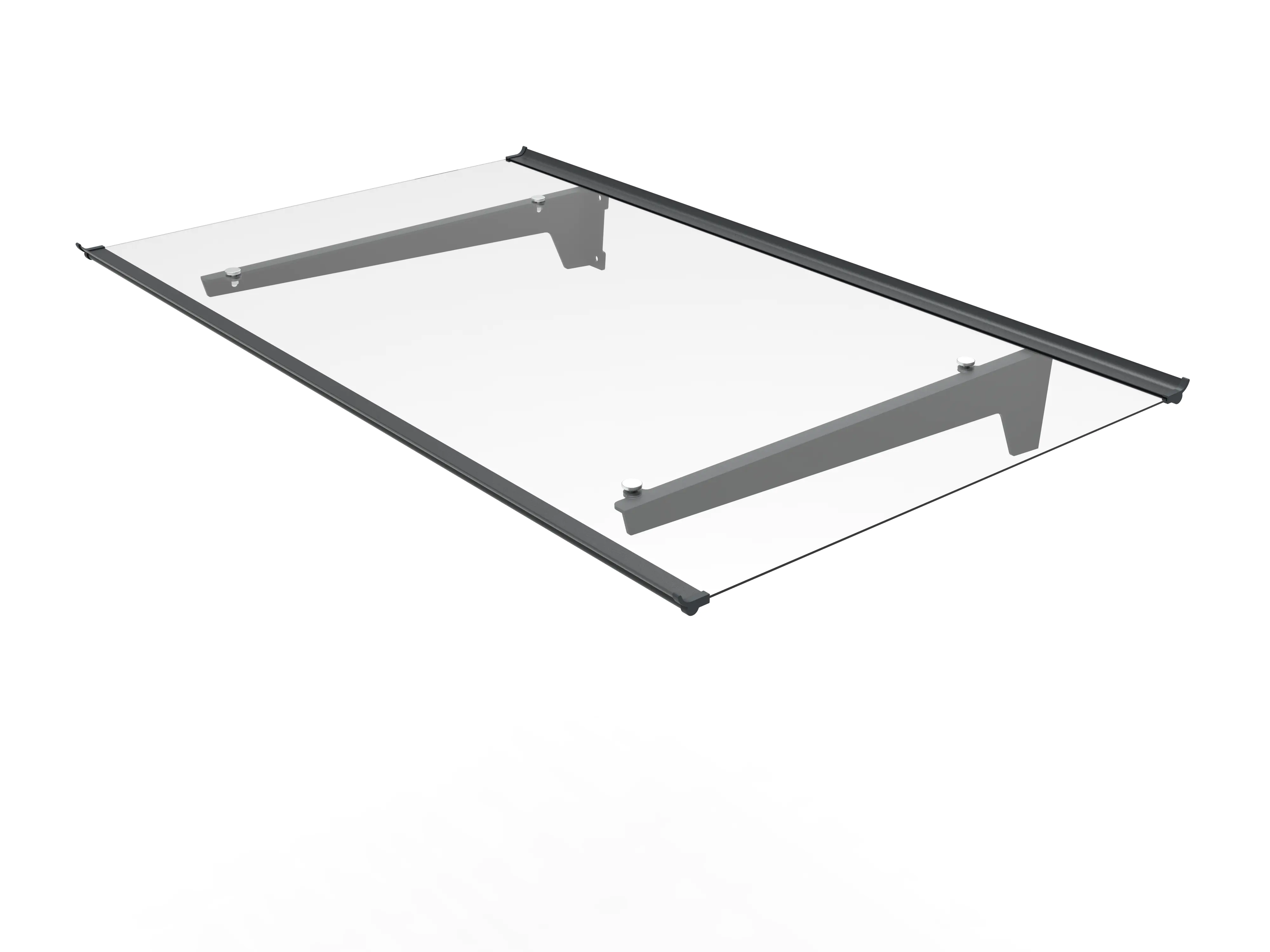 TrendLine Vordach Nizza Aluminum schwarz 140 x 90 cm