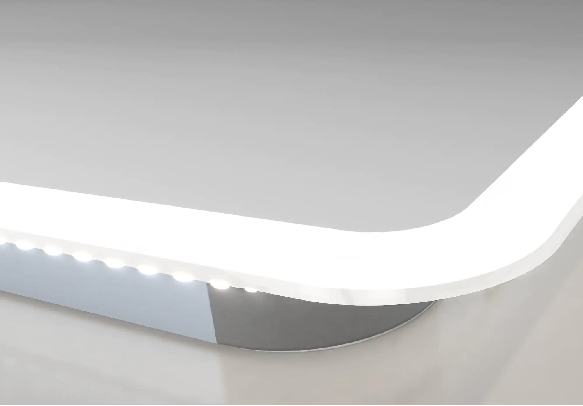 DSK LED Lichtspiegel Silver Luna 180 x 70 cm