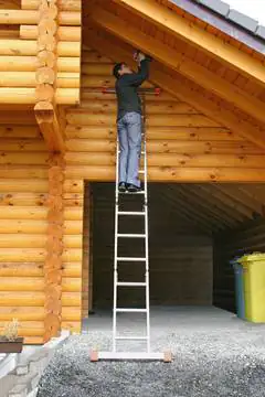 Krause Aluminium-Gelenkleiter MONTO MultiMatic mit Plattform 4,40 m