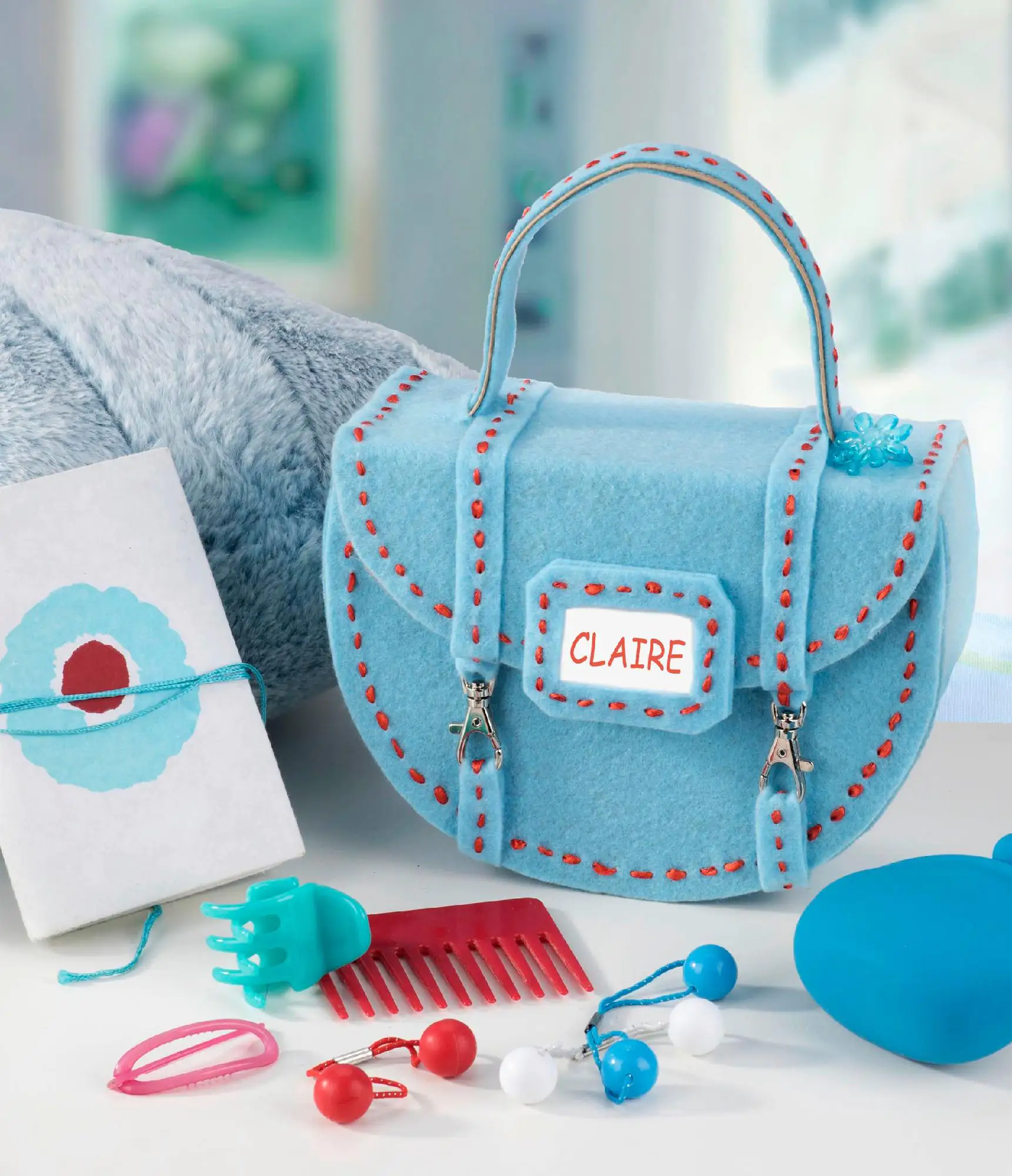 Glorex Tasche aus Pappe 21 x 7,5 x 15 cm mit Magnetverschluss