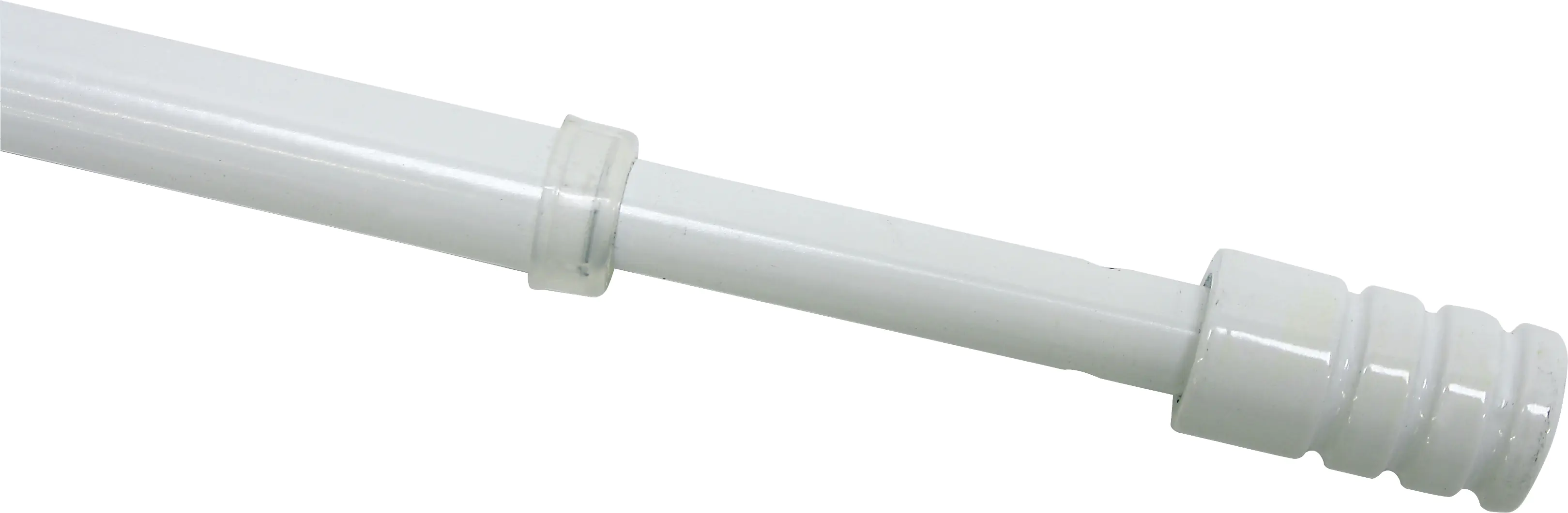 Gardinia Vitragestange Zylinder weiß, Ø 10 mm, ausziehbar 40-65 cm