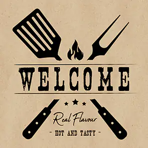 Servietten Grill Hot and Tasty natur 33 x 33 cm 20 Stück