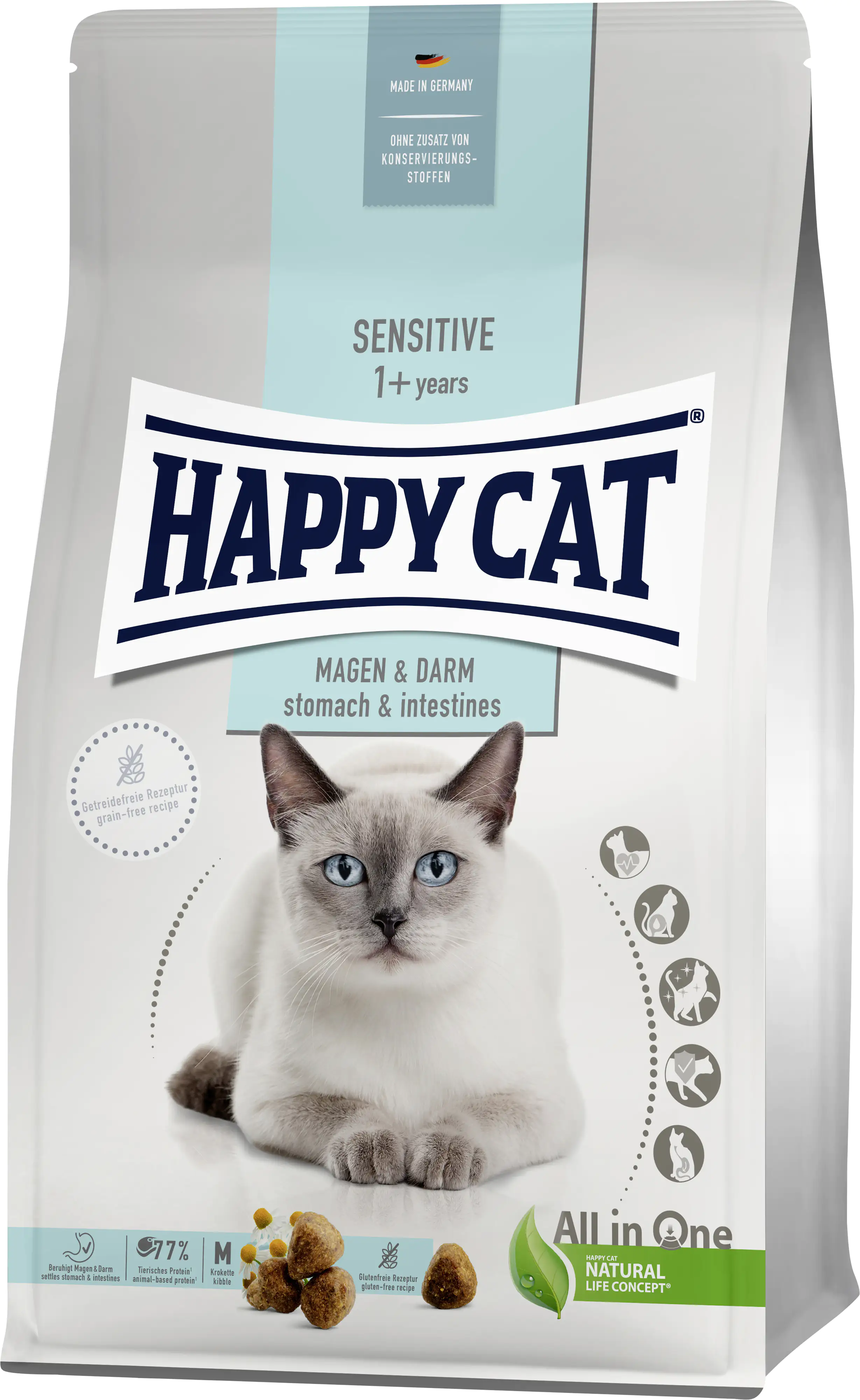 HappyCat Katzenfutter Sensitive Magen & Darm 1,3 kg