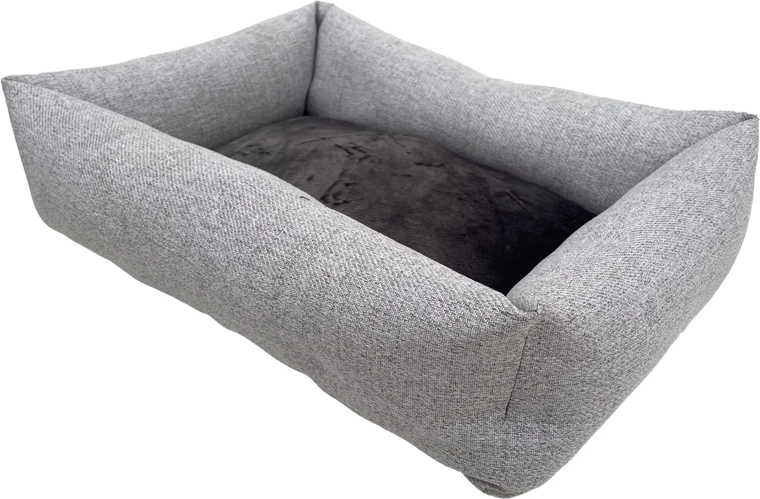 Lebon Hundebett Bonny XL 85 x 70 cm grau-schwarz
