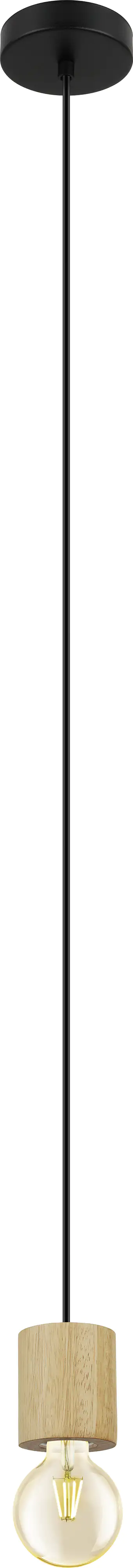 Eglo Pendelleuchte Turialdo braun-schwarz Ø 10,5 cm E27 Eglo Pendelleuchte Turialdo braun-schwarz Ø 10,5 cm E27