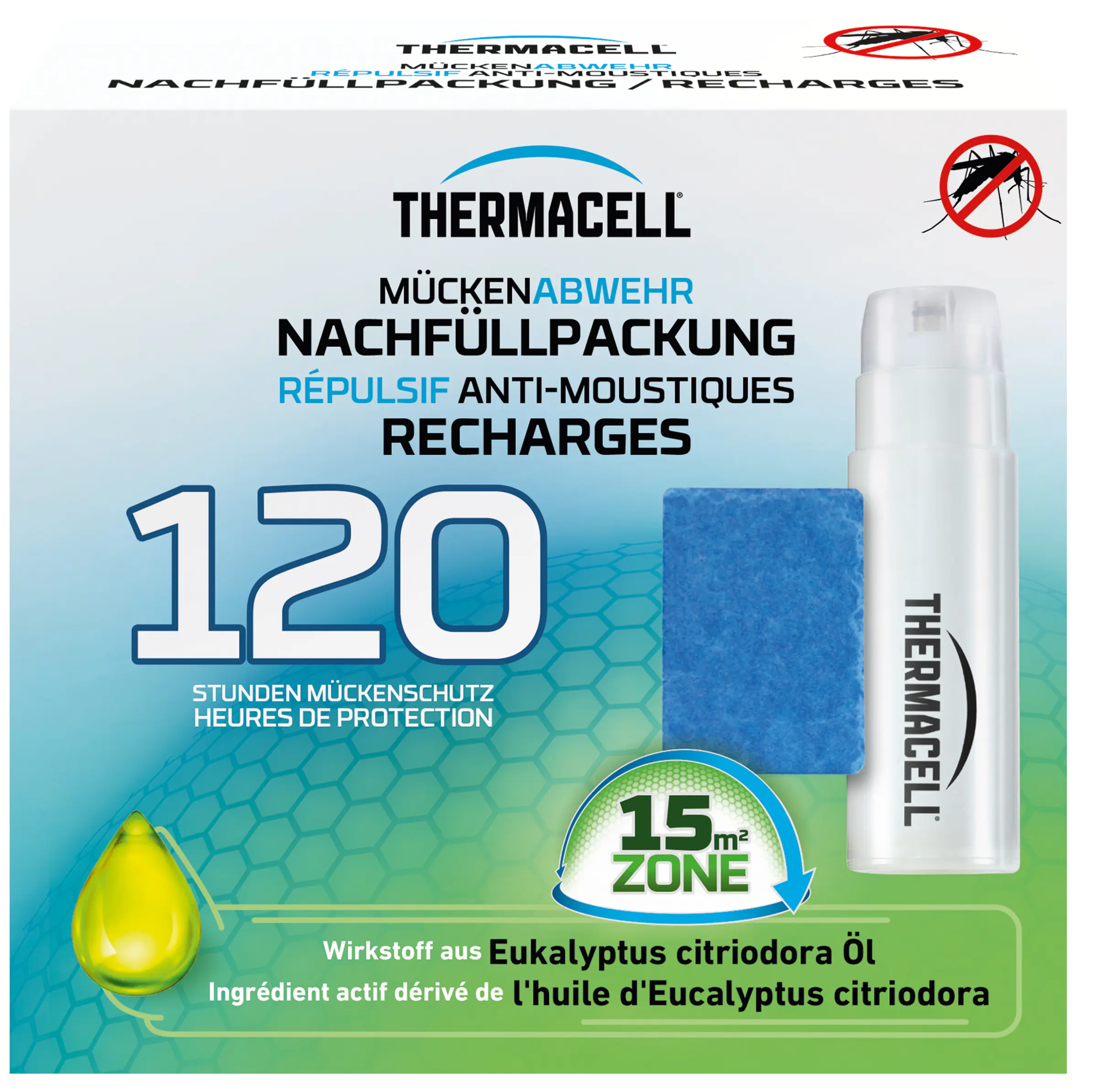 Thermacell Mückenabwehr Nachfüllpackung 120 Stunden 1 Stück mit natürlichem Wirkstoff