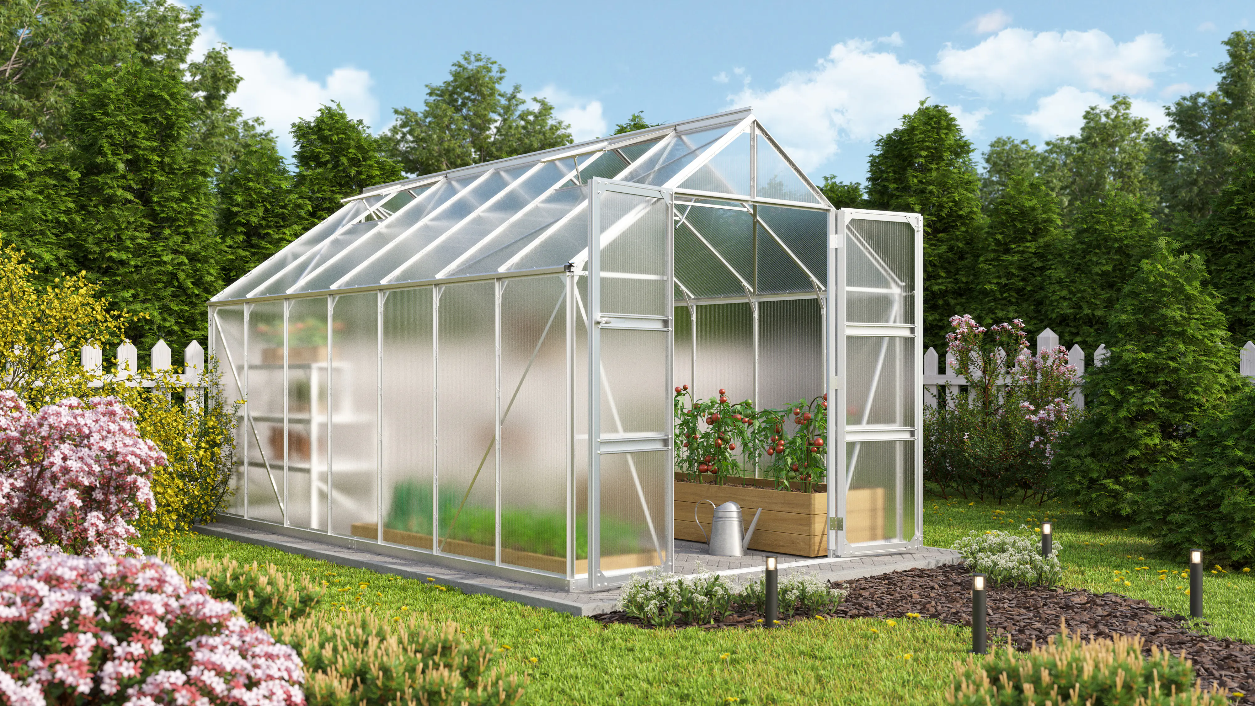 Vitavia Gewächshaus Domus 11500 257 x 448 cm 6 mm Hohlkammerplatten