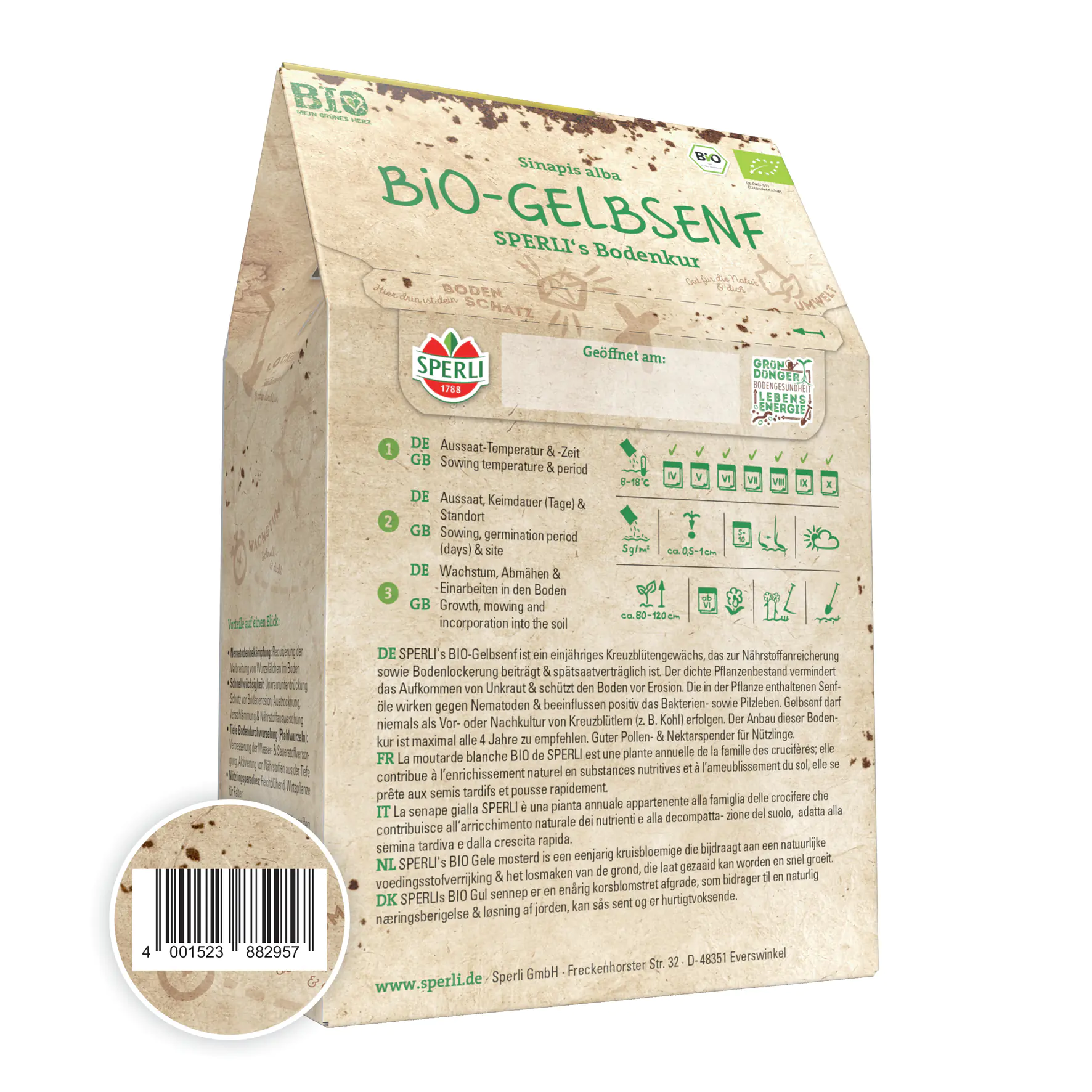 Sperli's Bodenkur Bio Gelbsenf 250 g