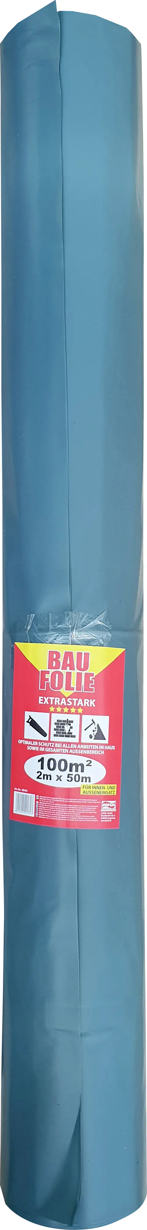 Jufol Baufolie Extrastark 0,1 mm 50 x 2 m = 100 m² transluzent