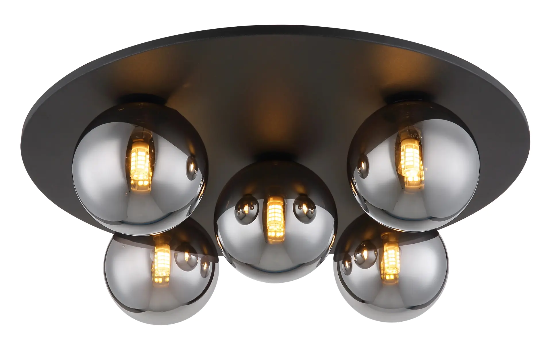 Globo Deckenleuchte RIHA rauchfarben