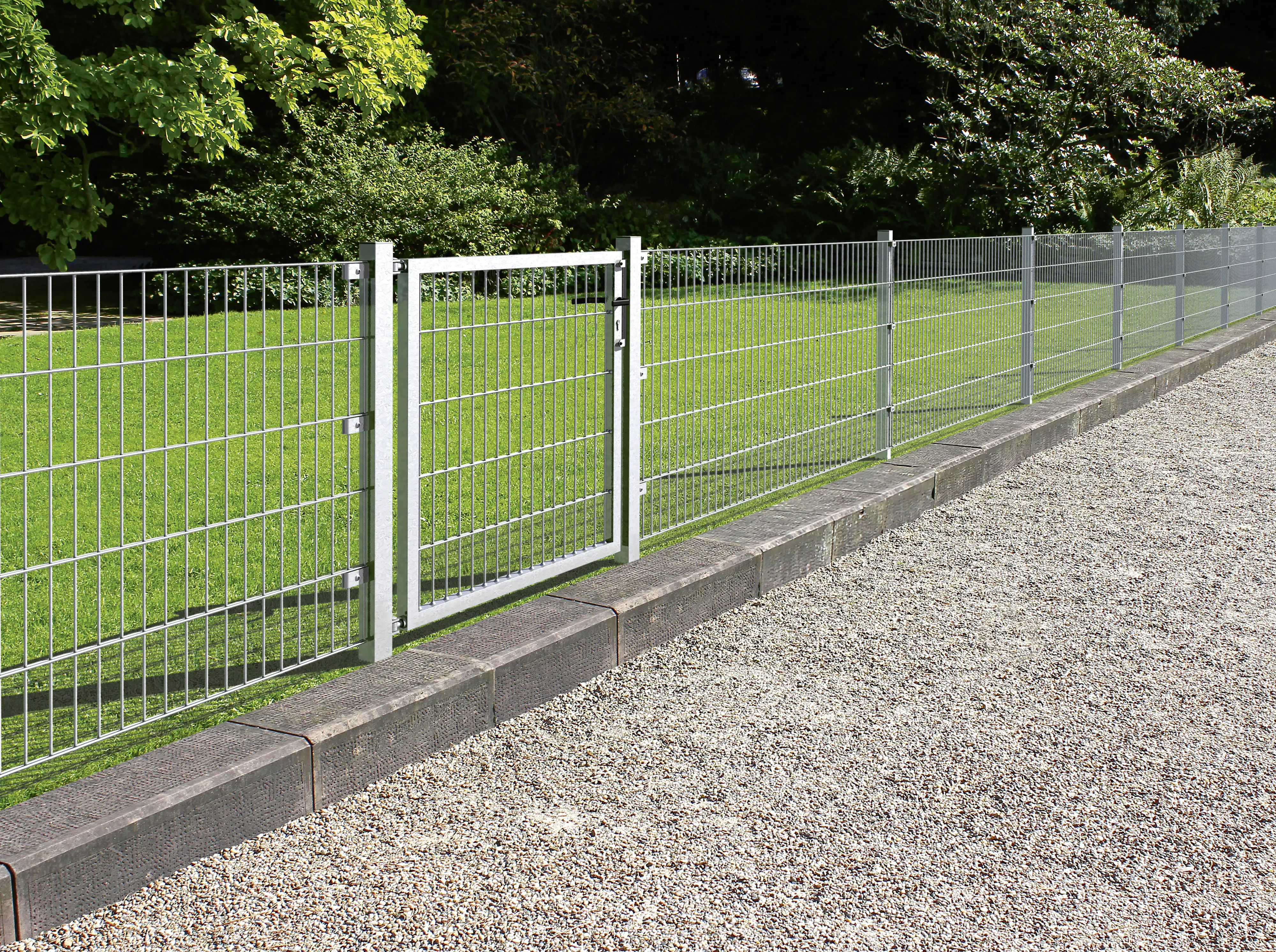 Alberts Eckpfosten mit Flacheisen 200 cm 60 x 60 mm feuerverzinkt