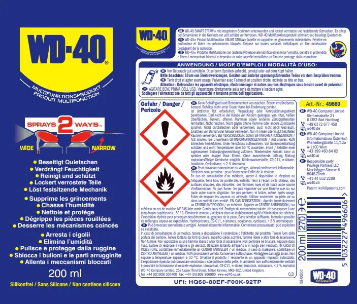 WD-40 Multifunktionsprodukt Smart Straw 200ml WD-40 Multifunktionsprodukt Smart Straw 200ml