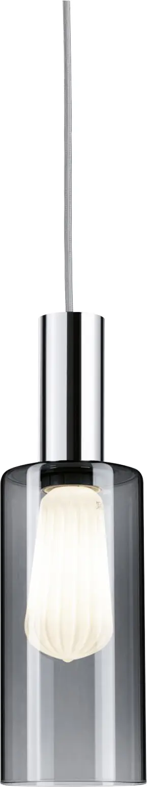 Paulmann URail Lampenschirm Raja 2Easy Rauchglas 10 x 21 cm 