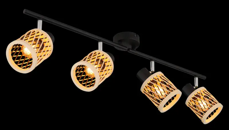 Globo Deckenstrahler Mali 70 x 8,5 x 19 cm (L x B x H) schwarz matt