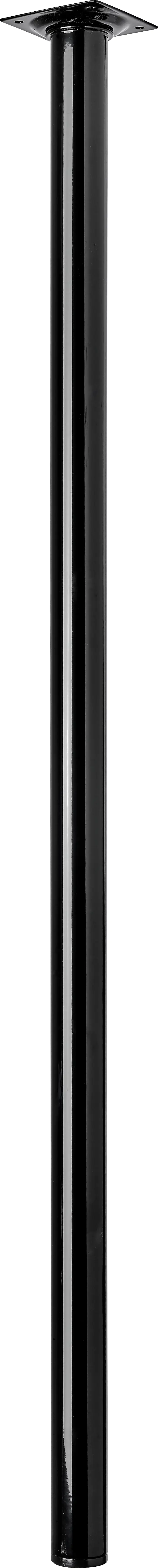 Hettich Tischbein 3,0 x 80 cm Stal schwarz -1 Stück