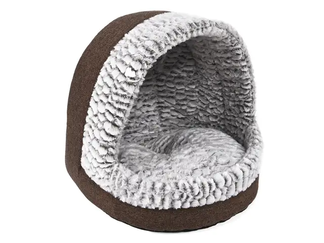 TrendLine Tierbett Jackie rund braun/grau