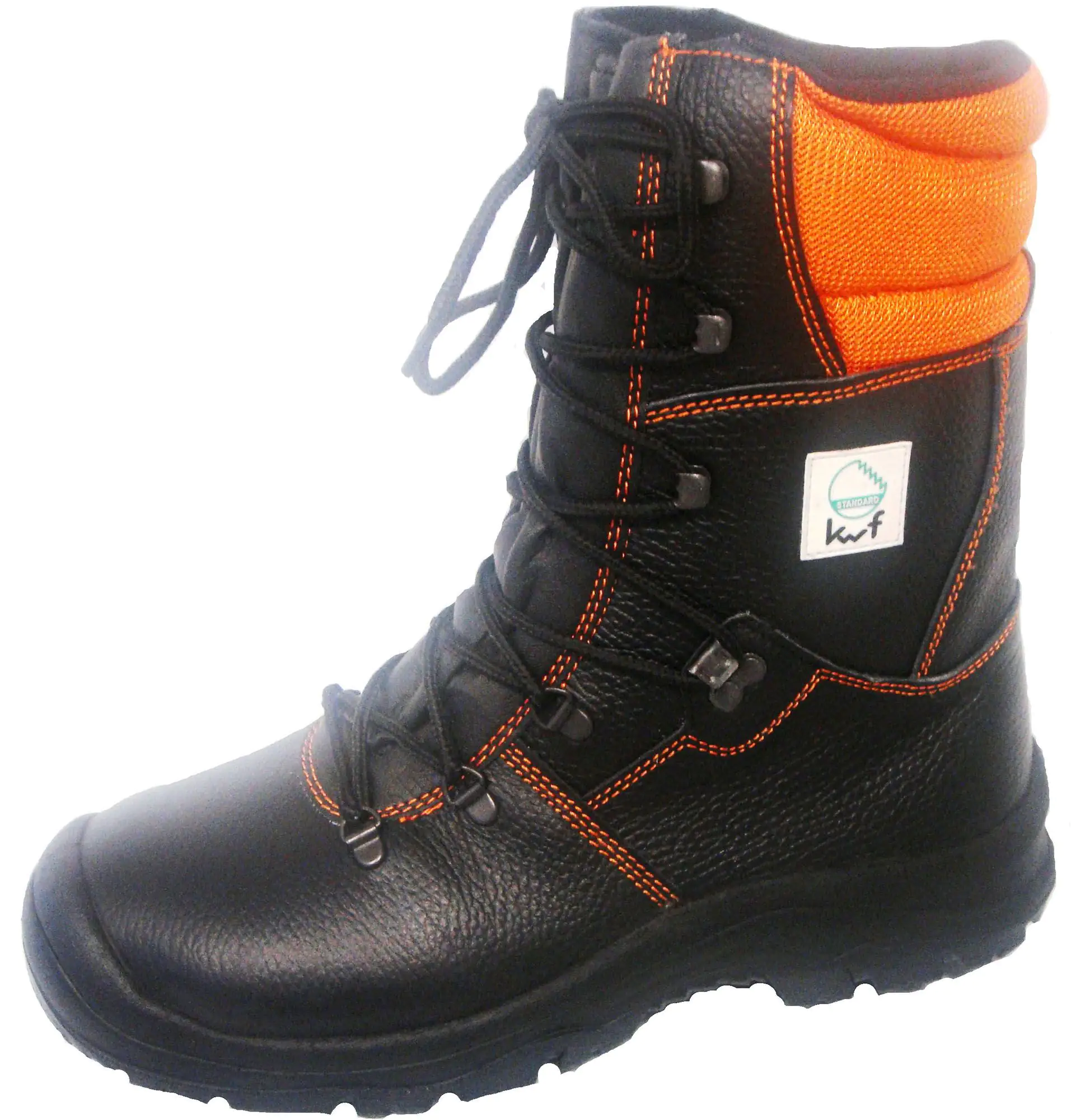 4260166081602 Forstschutz-Lederstiefel S2 schwarz-orange