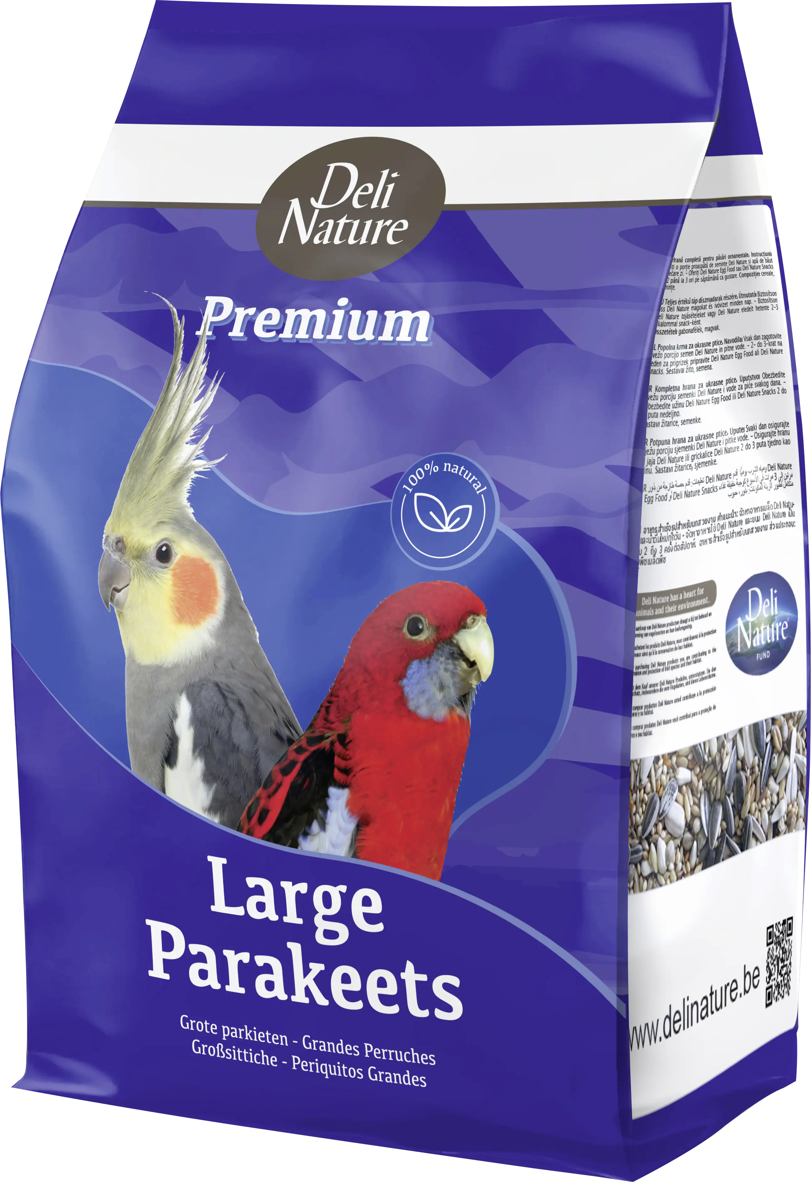 Deli Nature Premium Alleinfutter für Großsittiche 4 kg