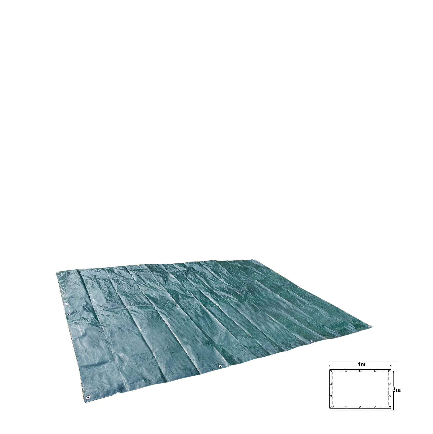 TrendLine Gewebeplane 110 g/m² 4 x 3 m = 12 m² grün mit Ösen TrendLine Gewebeplane 110 g/m² 4 x 3 m = 12 m² grün mit Ösen