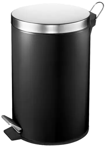 TrendLine Tretabfalleimer 12 L schwarz