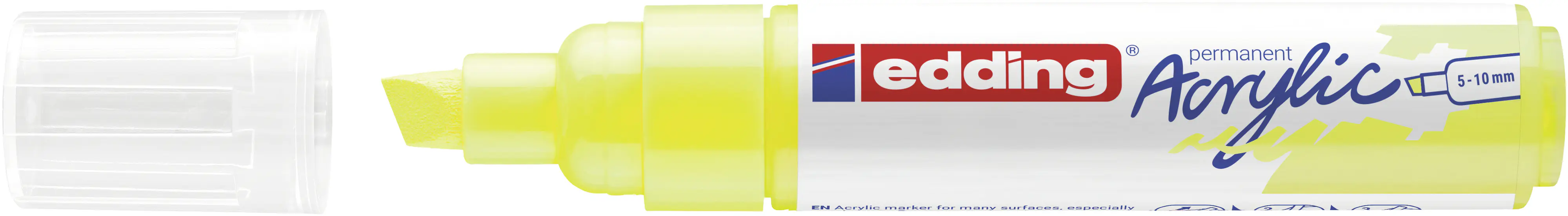 edding 5000 Acrylmarker breit neongelb 5 - 10 mm