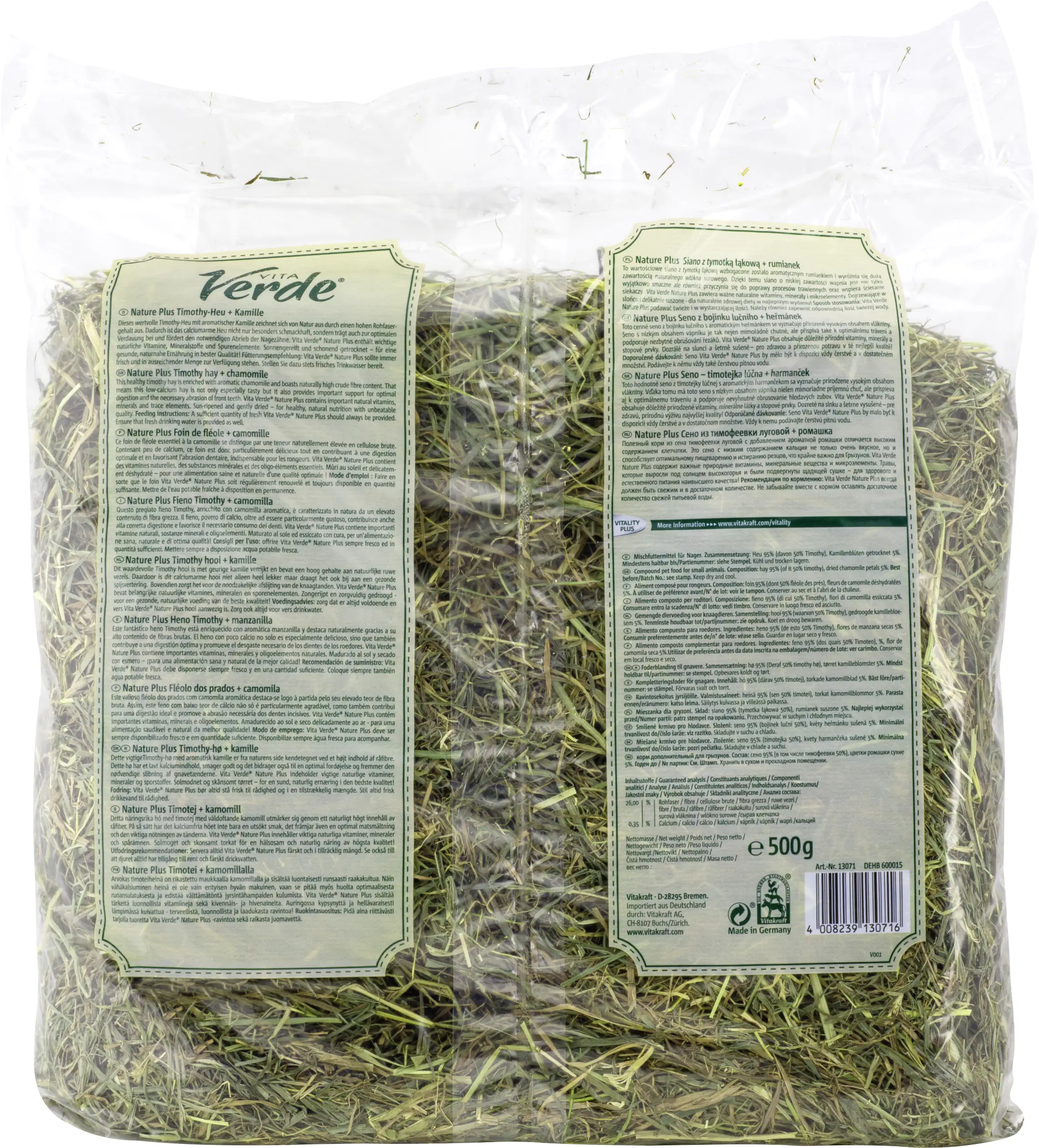 Vitakraft Vita Verde® Heu & Kamille 500 g