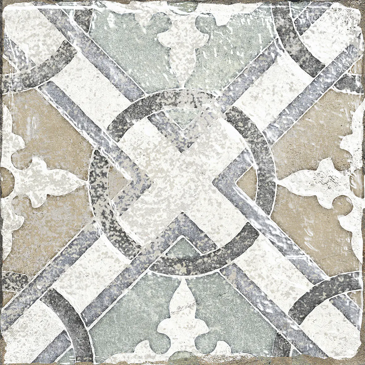 Bodenfliese Feinsteinzeug Marrakesh 20 x 20 cm blau-beige Bodenfliese Feinsteinzeug Marrakesh 20 x 20 cm blau-beige