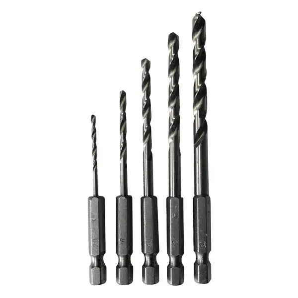 Spiralbohrersatz HSS 2-6 mm 1/4"