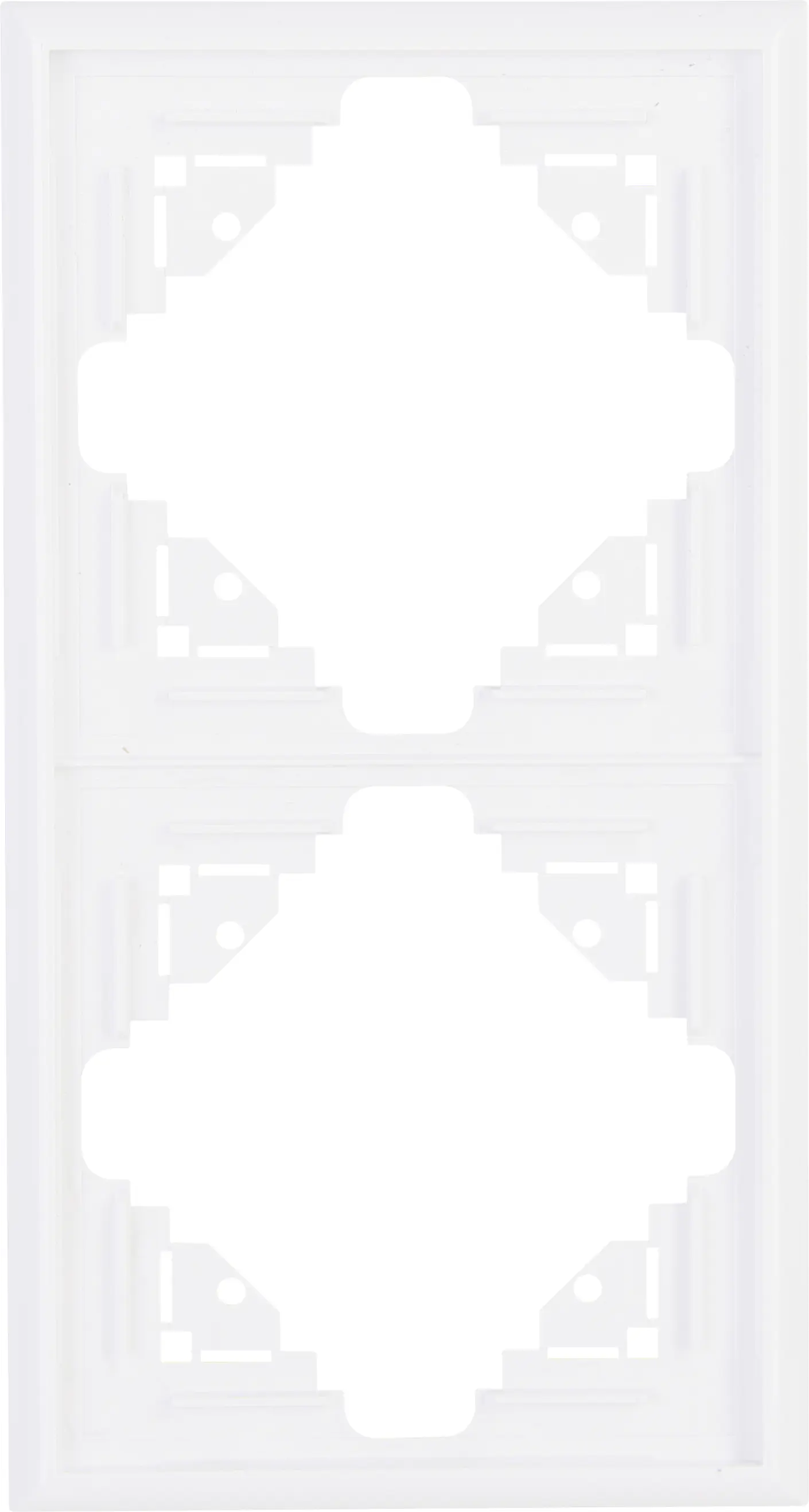 Kopp Abdeckrahmen 2-fach Malta, arktisweiß, 309213066