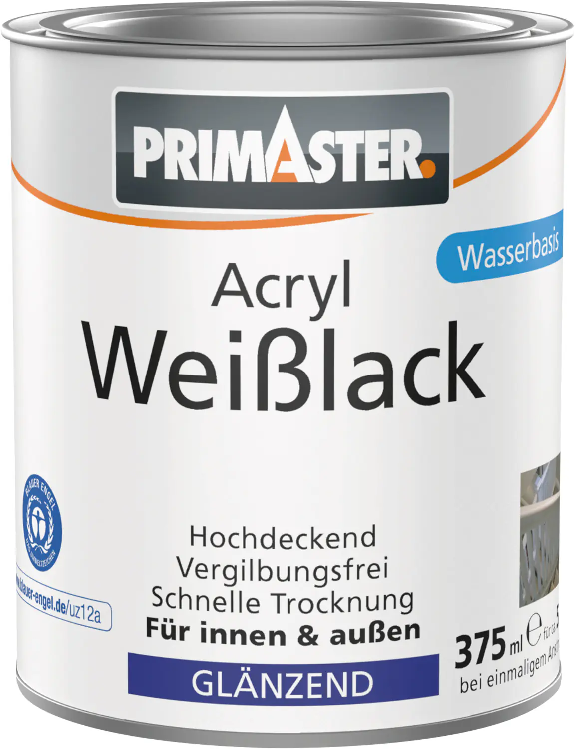 Primaster Acryl Weißlack glänzend 375 ml Primaster Acryl Weißlack glänzend 375 ml
