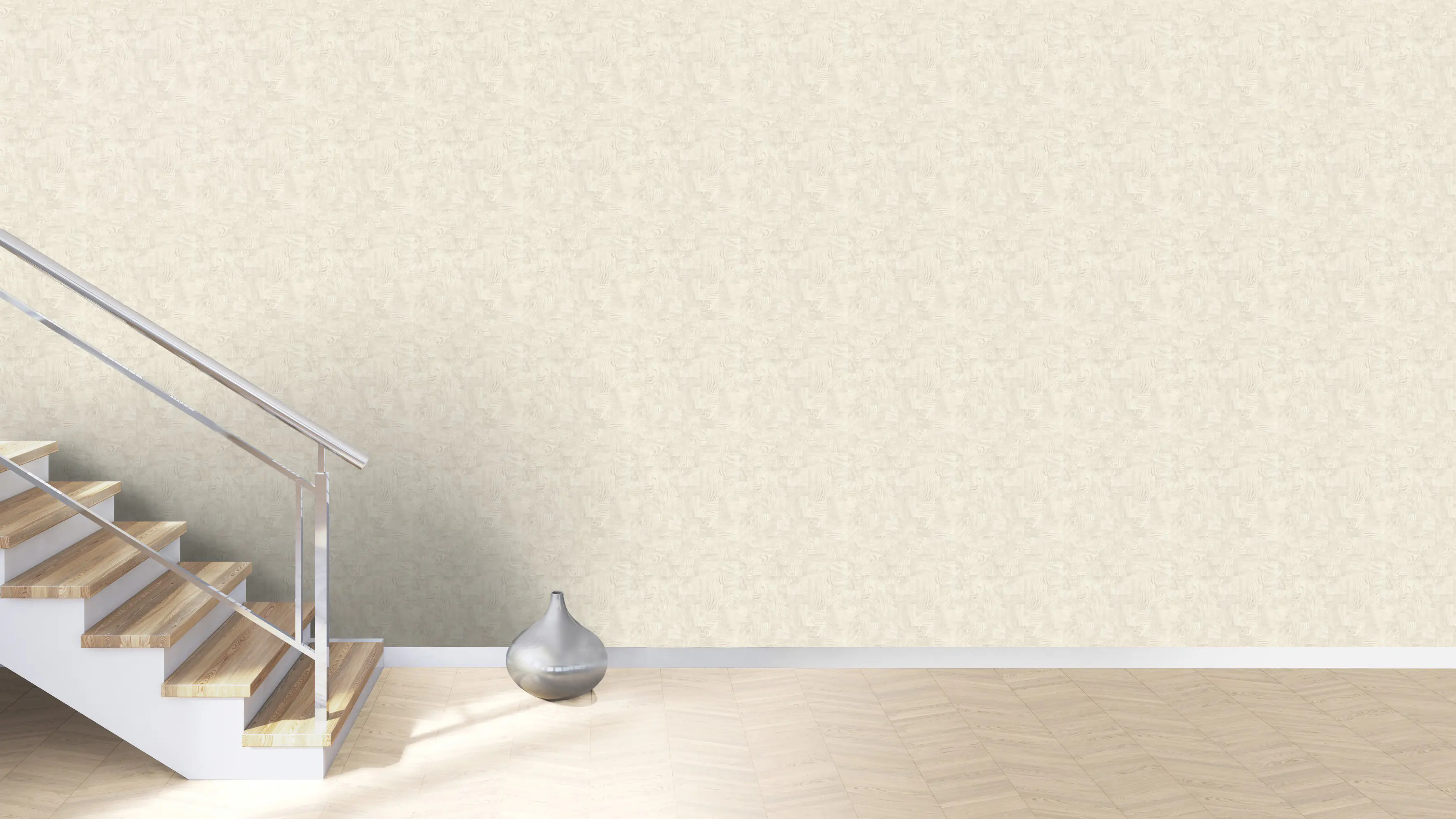 Rasch Vliestapete 751628 Weiß-Cremeweiß Muster & Motive 10,05 m x 0,53 m