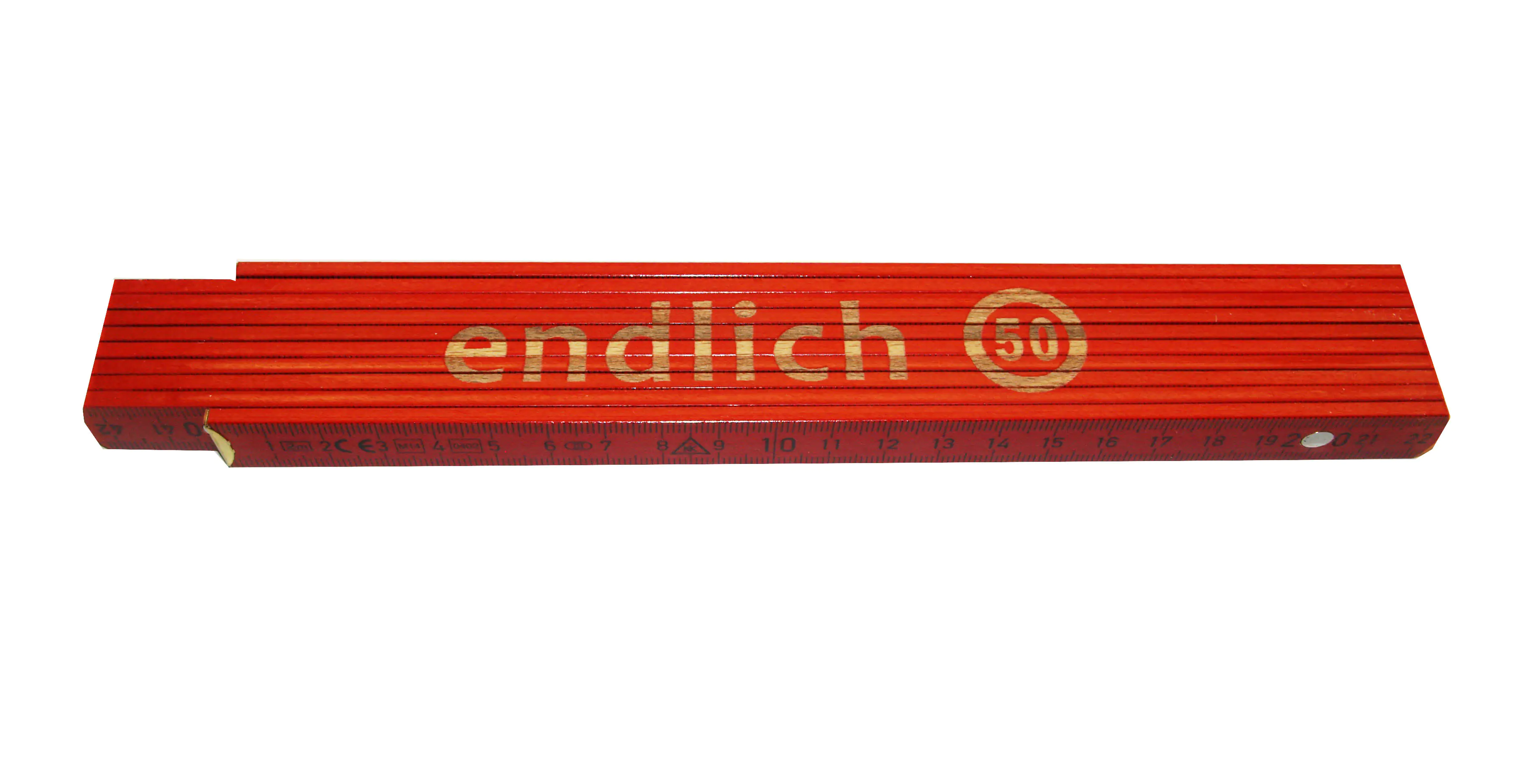 Zollstock Endlich 50 2 m rot