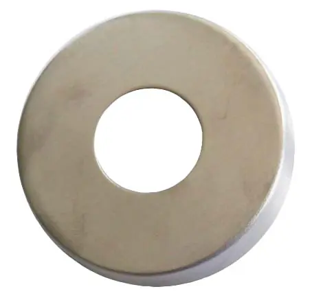 Alpertec Abdeckrosetten für Türdrücker Edelstahl satiniert Ø 5,2 cm, 2 Stück